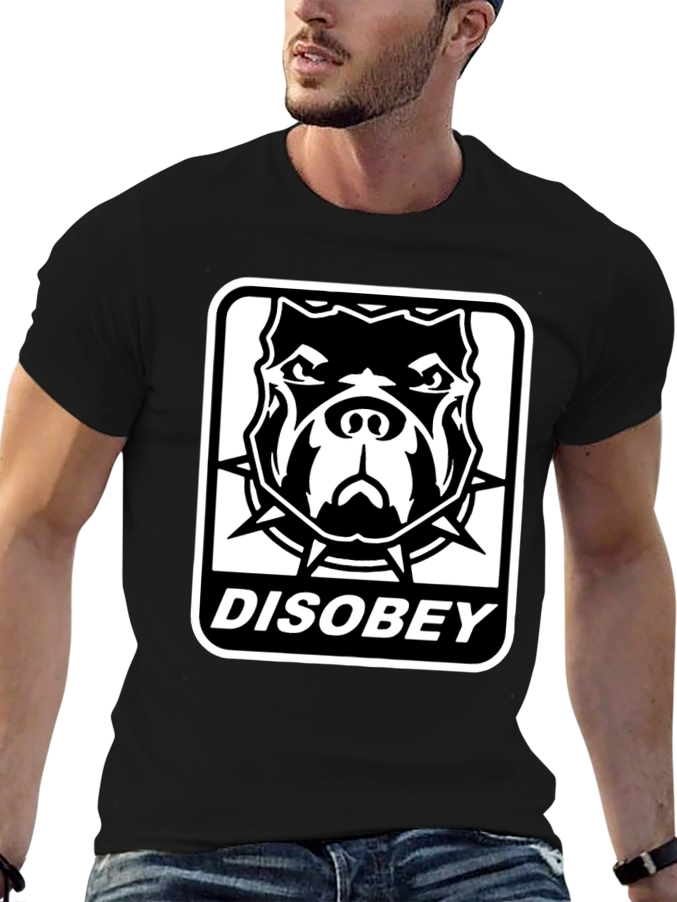 Disobey Pitbull Graphic Tee - Bold Streetwear Style