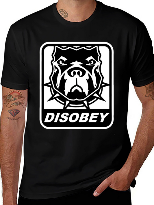 Disobey Pitbull Graphic Tee - Bold Streetwear Style