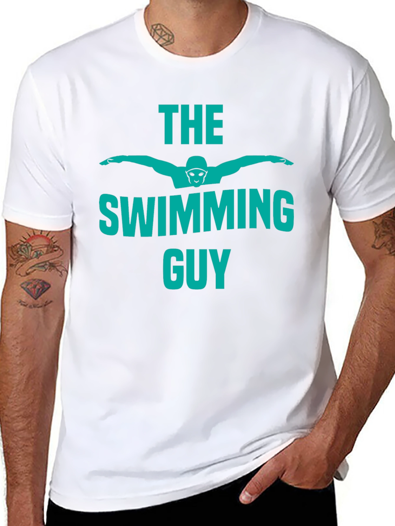 The Swimming Guy T-Shirt: Cool Swimmer Design
