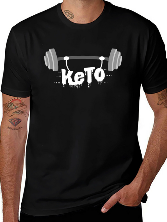 Keto Gym T-Shirt - Black Fitness Apparel