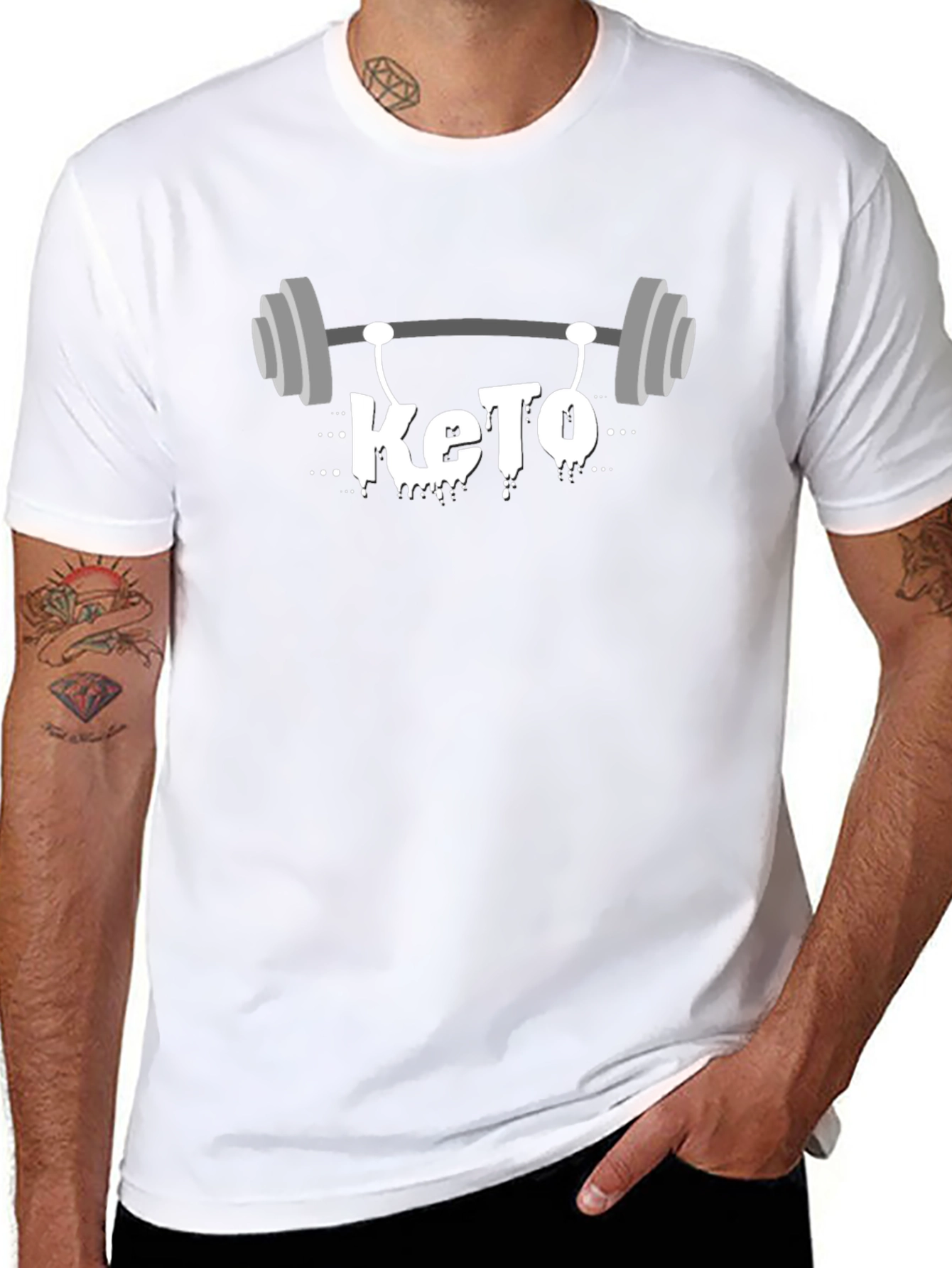 Keto Gym T-Shirt - Black Fitness Apparel