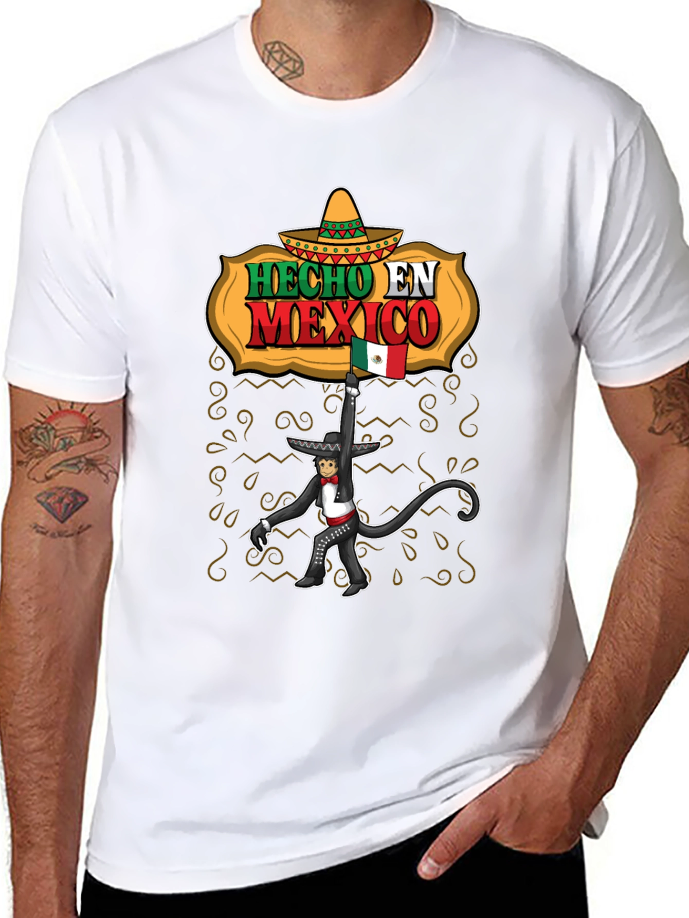 Hecho en Mexico Monkey T-Shirt