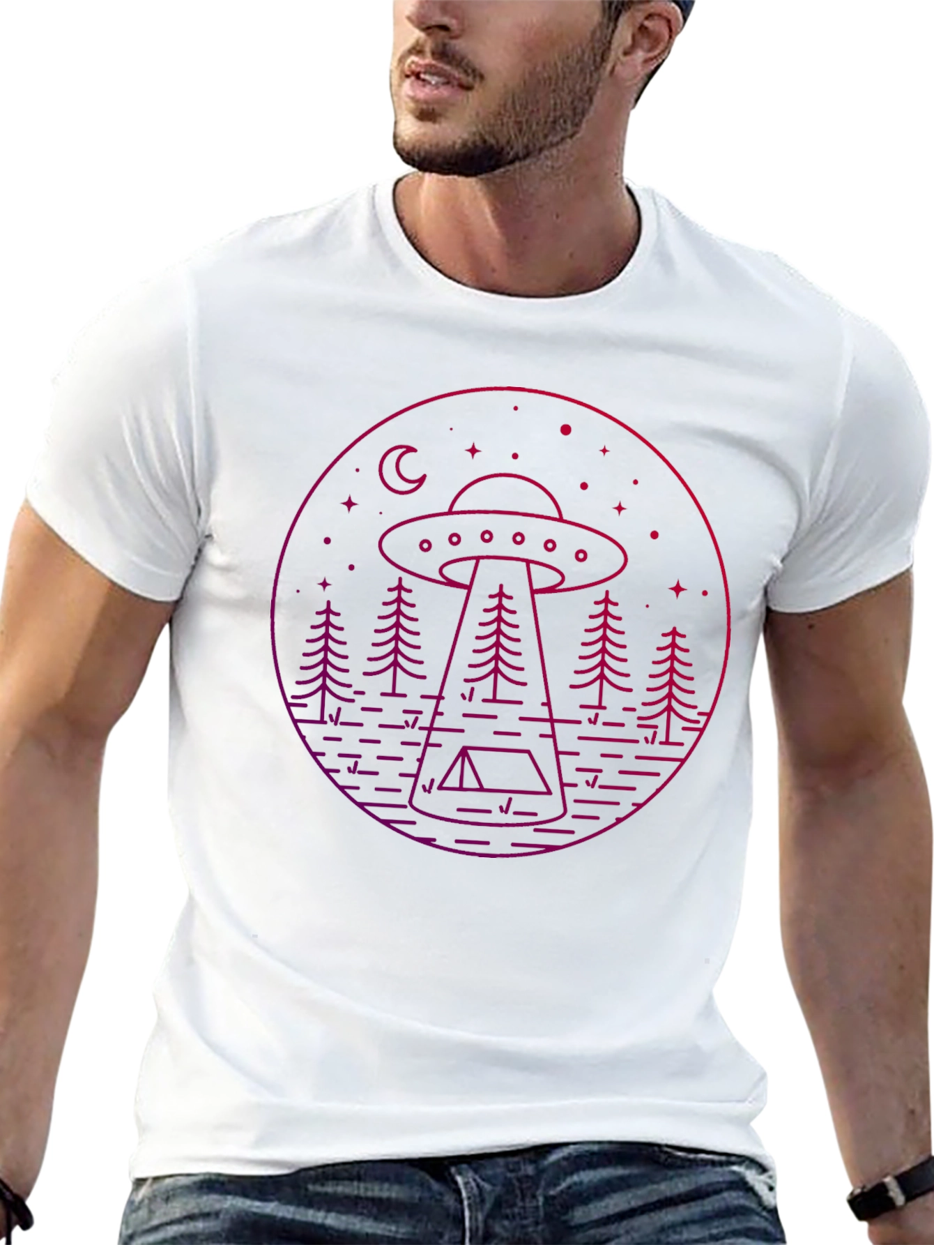 UFO Camping Graphic Tee - Black