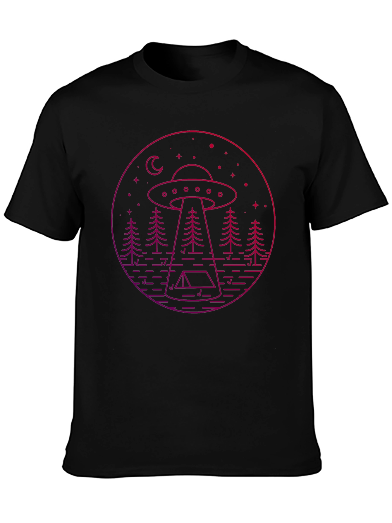 UFO Camping Graphic Tee - Black