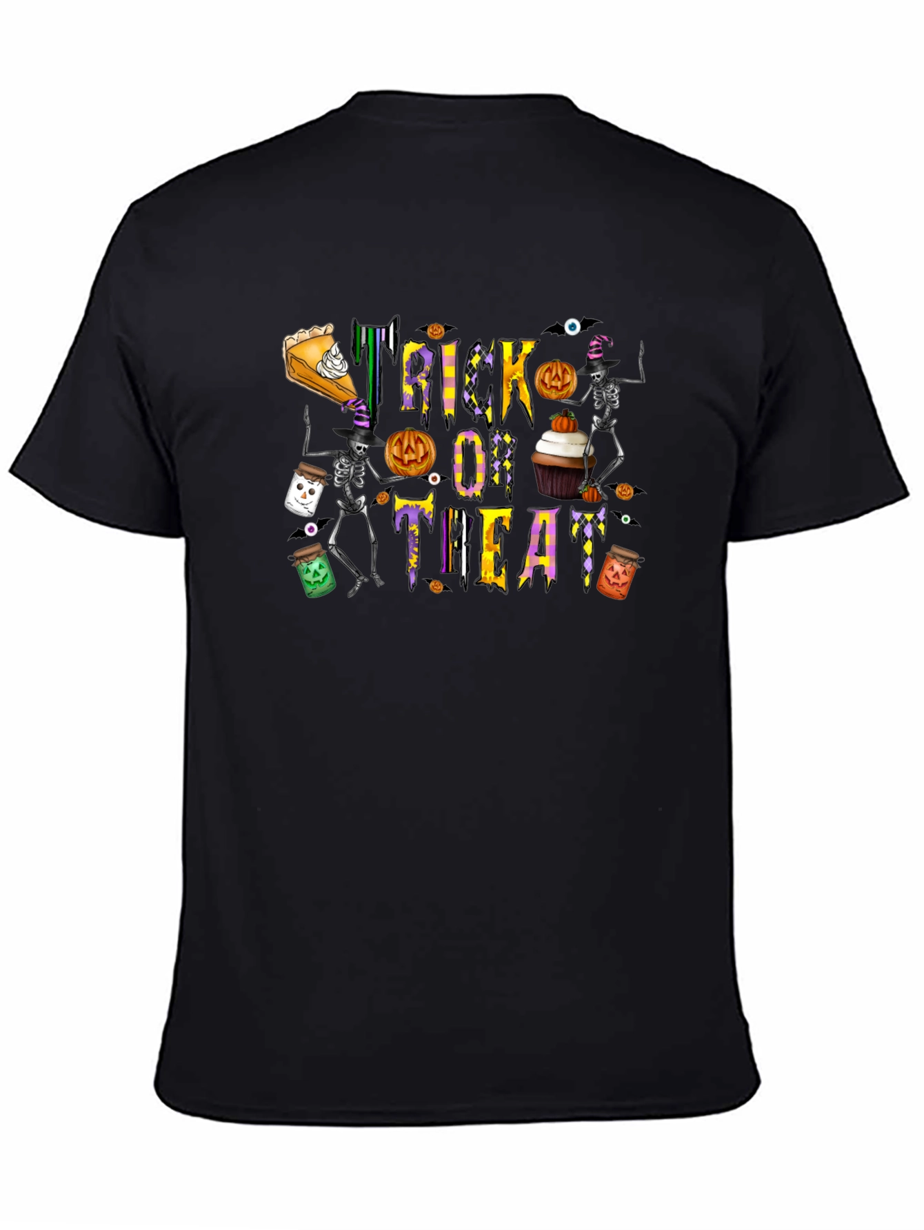 Halloween Trick or Treat Black T-Shirt