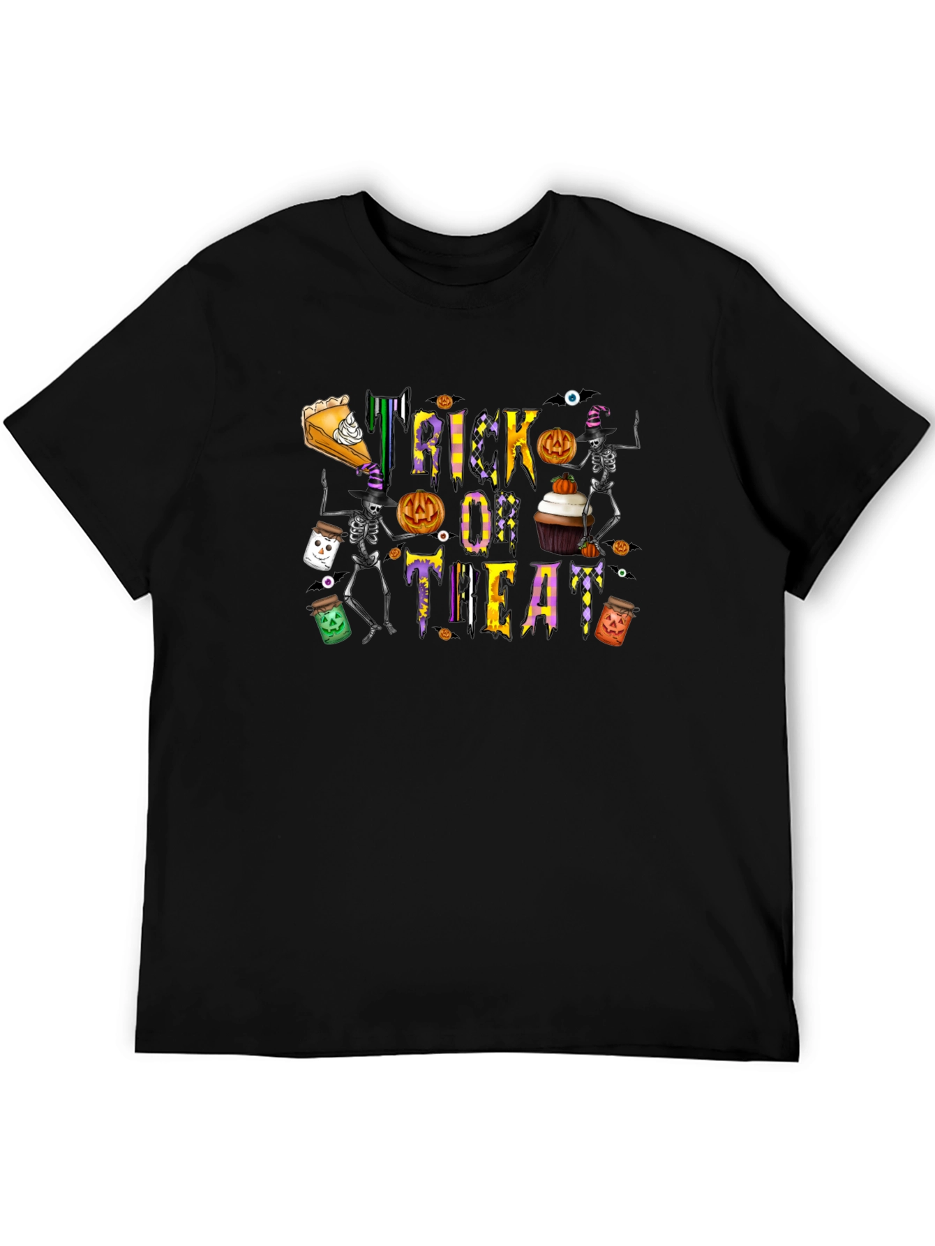 Halloween Trick or Treat Black T-Shirt