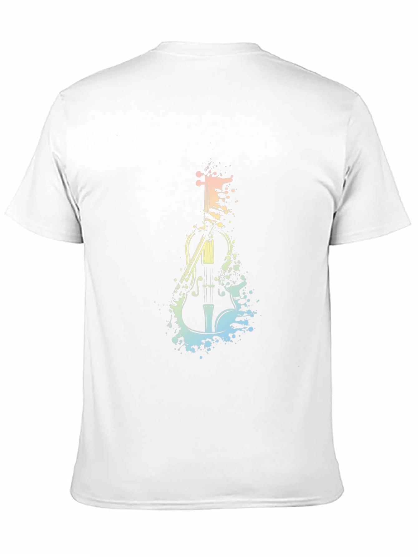 Violin Splash Graphic Tee - Black