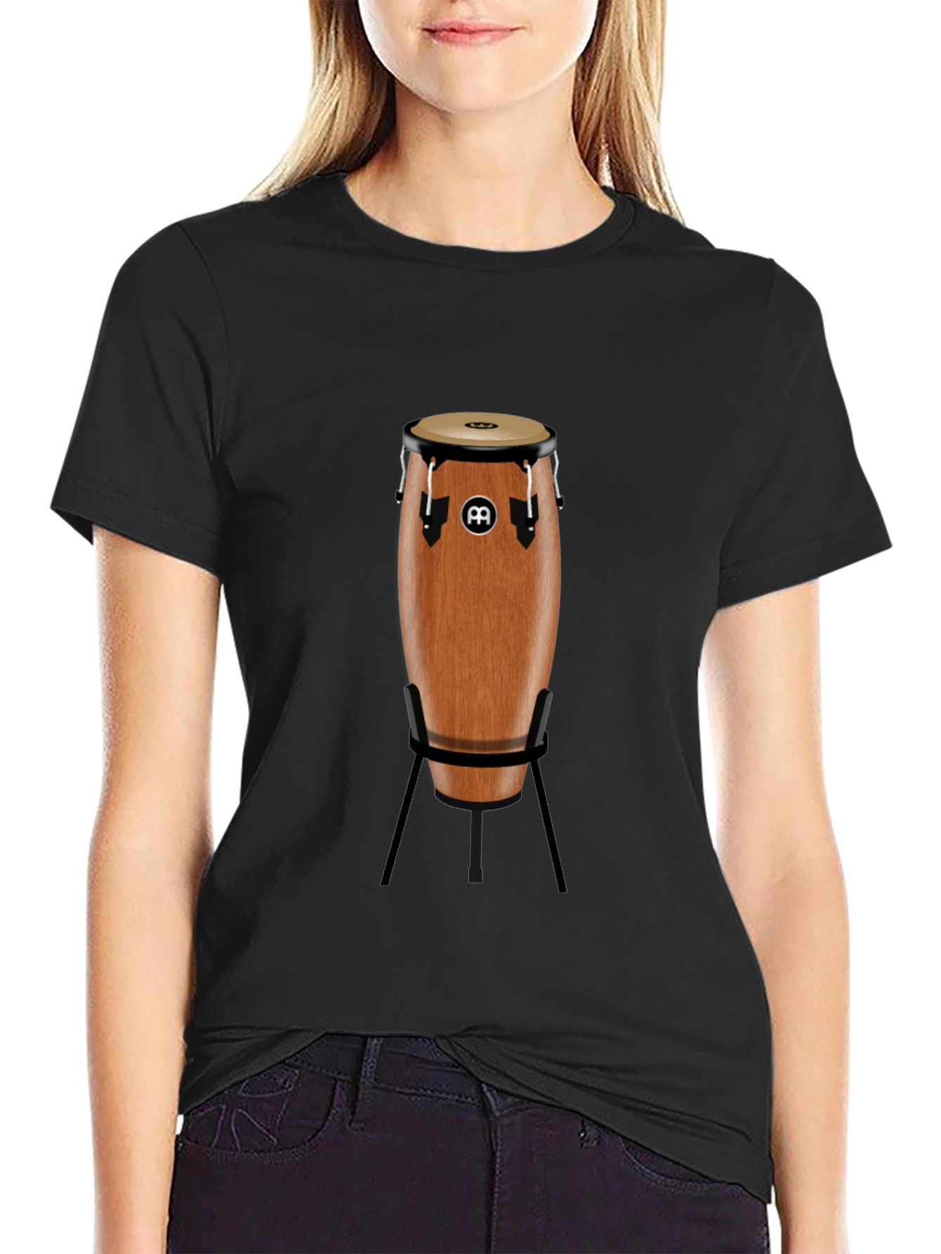 Conga Drum Graphic T-Shirt - Percussion Lover Tee