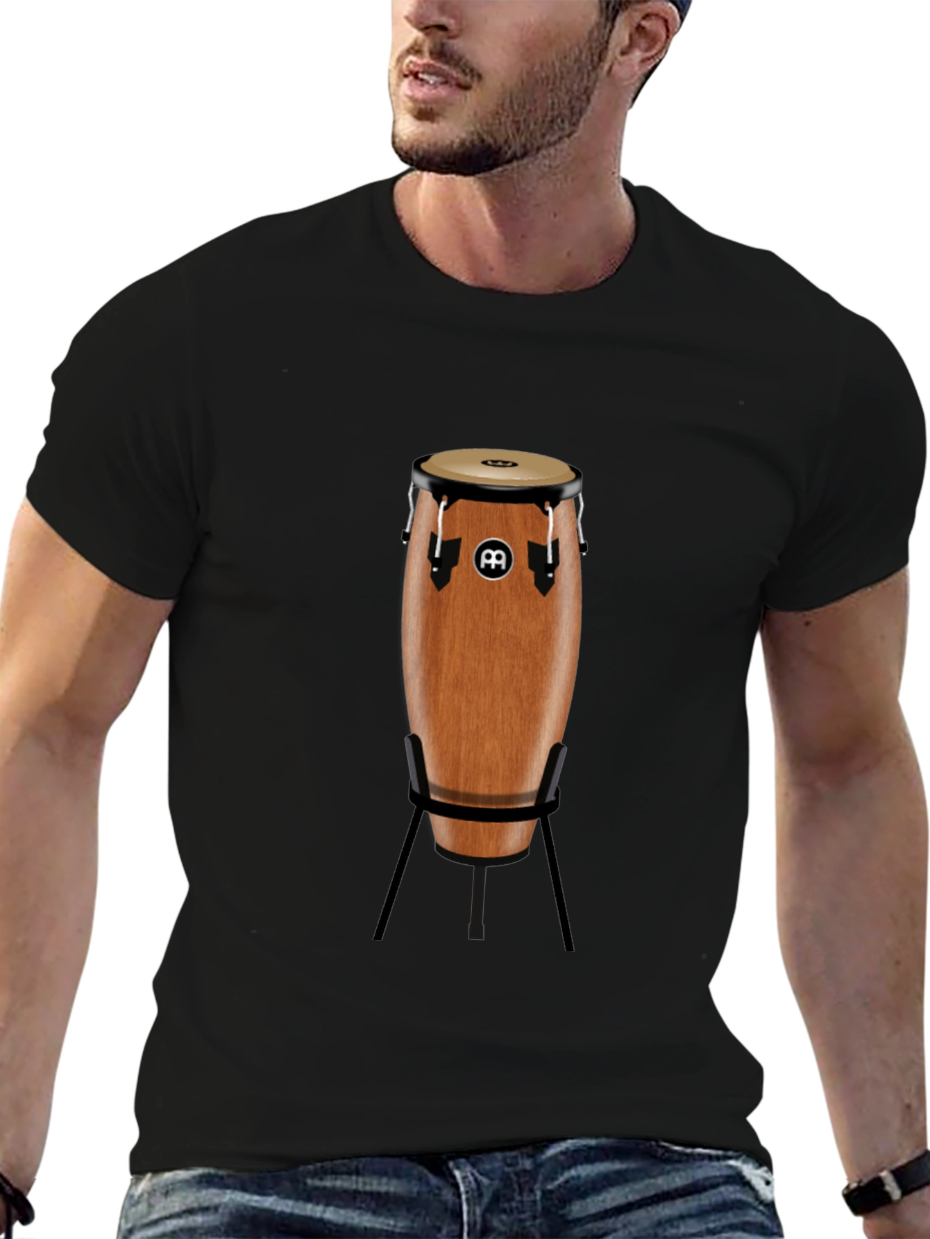 Conga Drum Graphic T-Shirt - Percussion Lover Tee