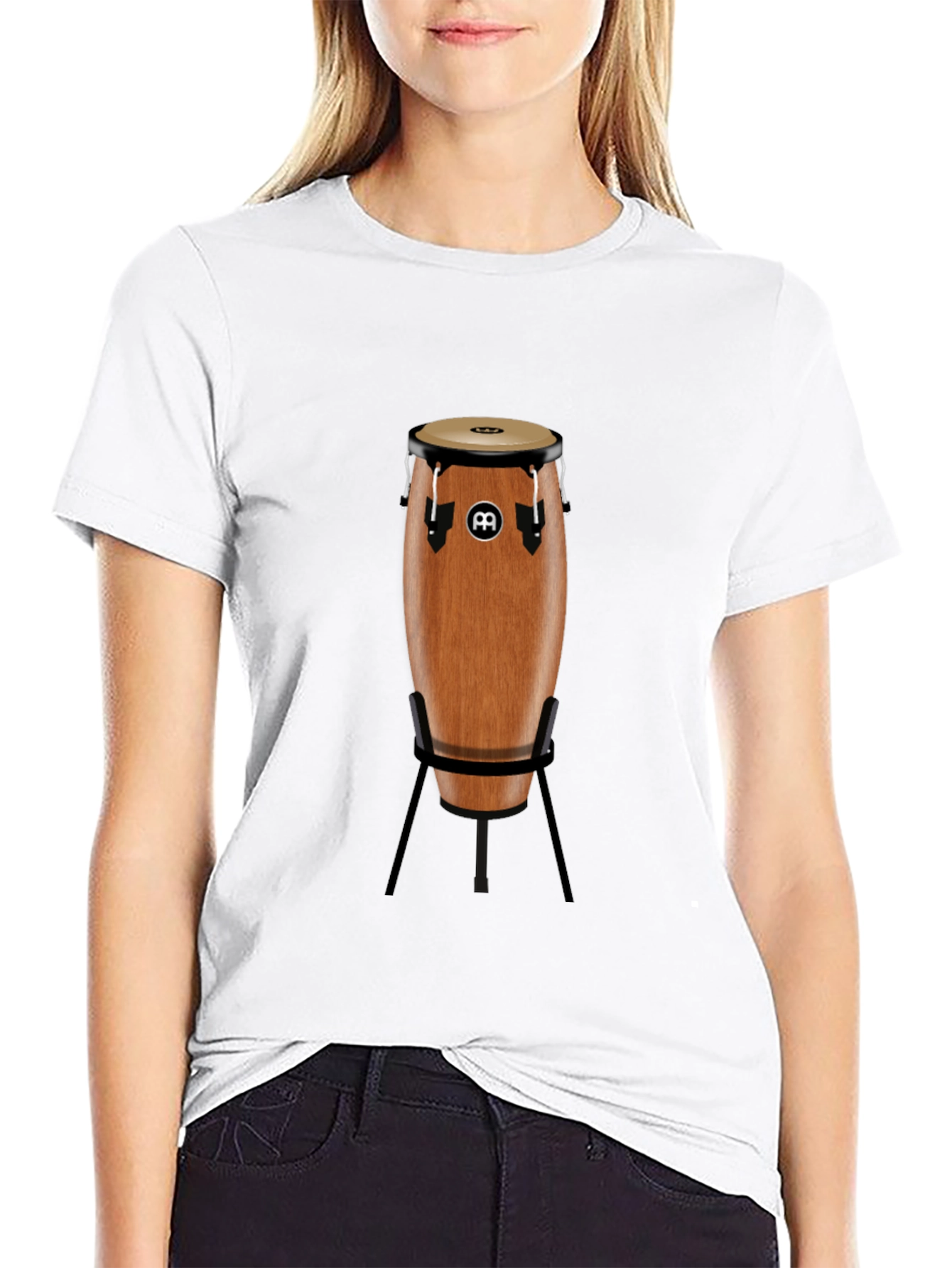 Conga Drum Graphic T-Shirt - Percussion Lover Tee