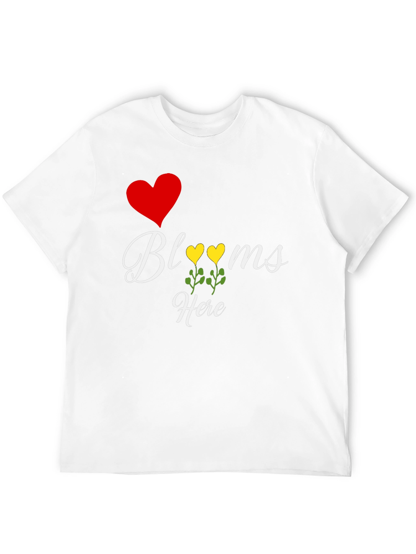 I Heart Blooms Here T-Shirt Black Tee
