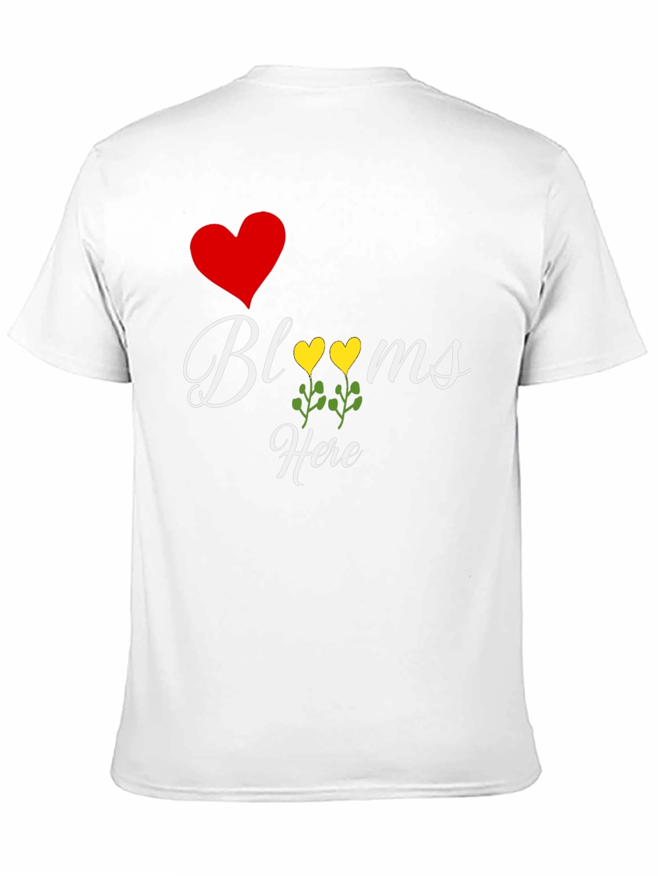 I Heart Blooms Here T-Shirt Black Tee