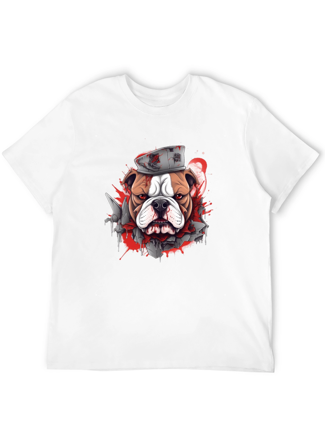 Bulldog Graphic Tee - Edgy Streetwear