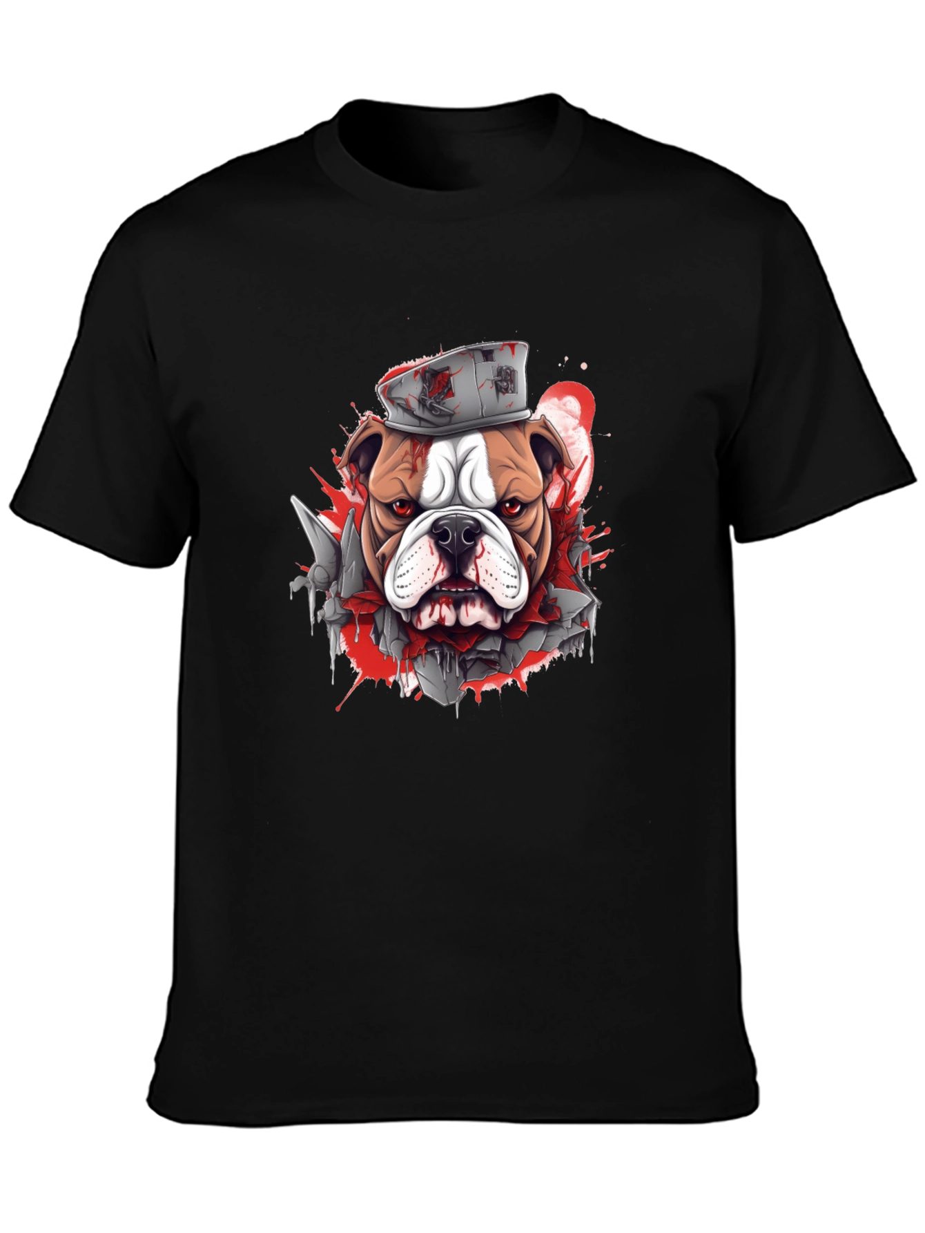 Bulldog Graphic Tee - Edgy Streetwear