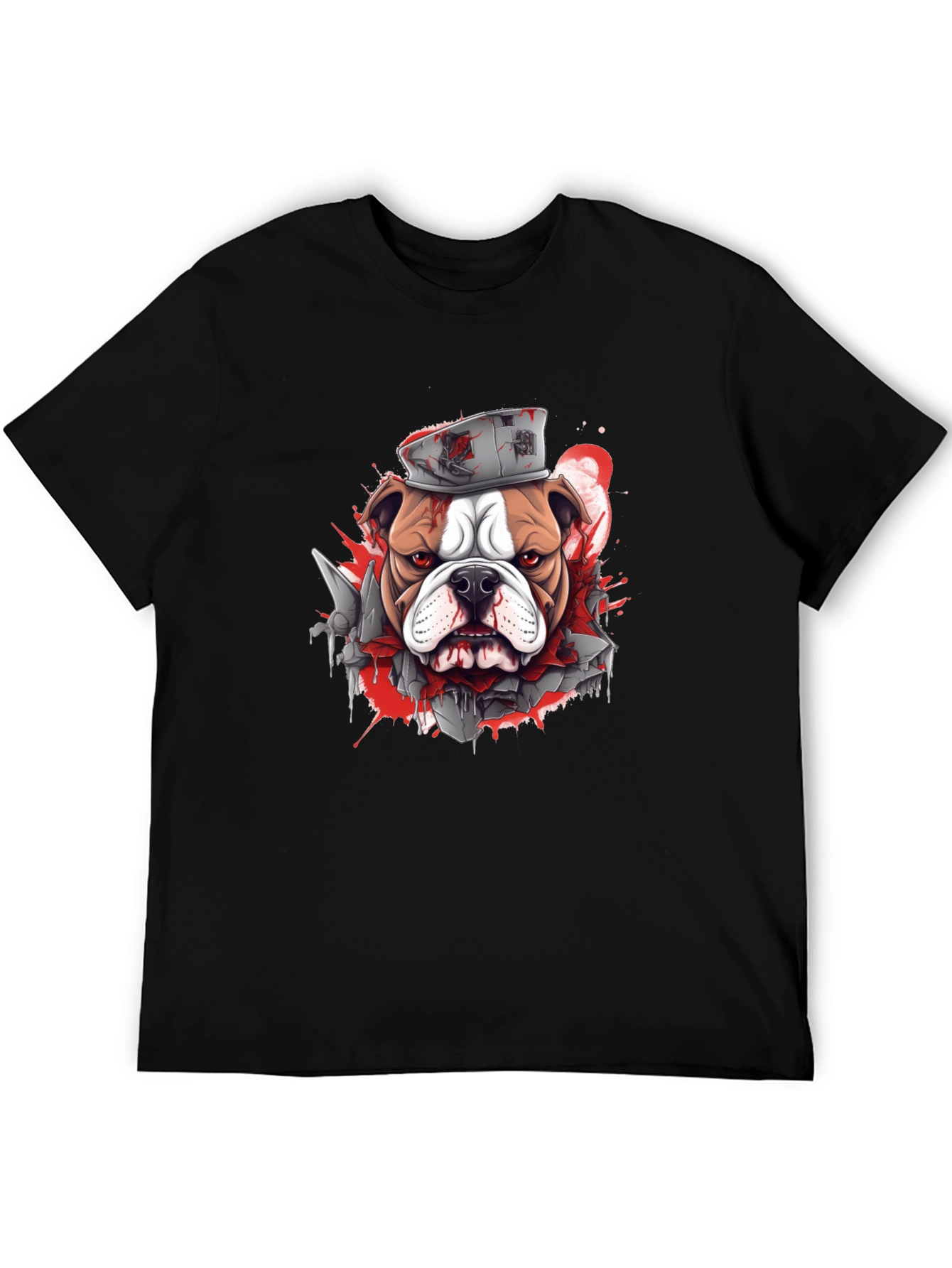Bulldog Graphic Tee - Edgy Streetwear