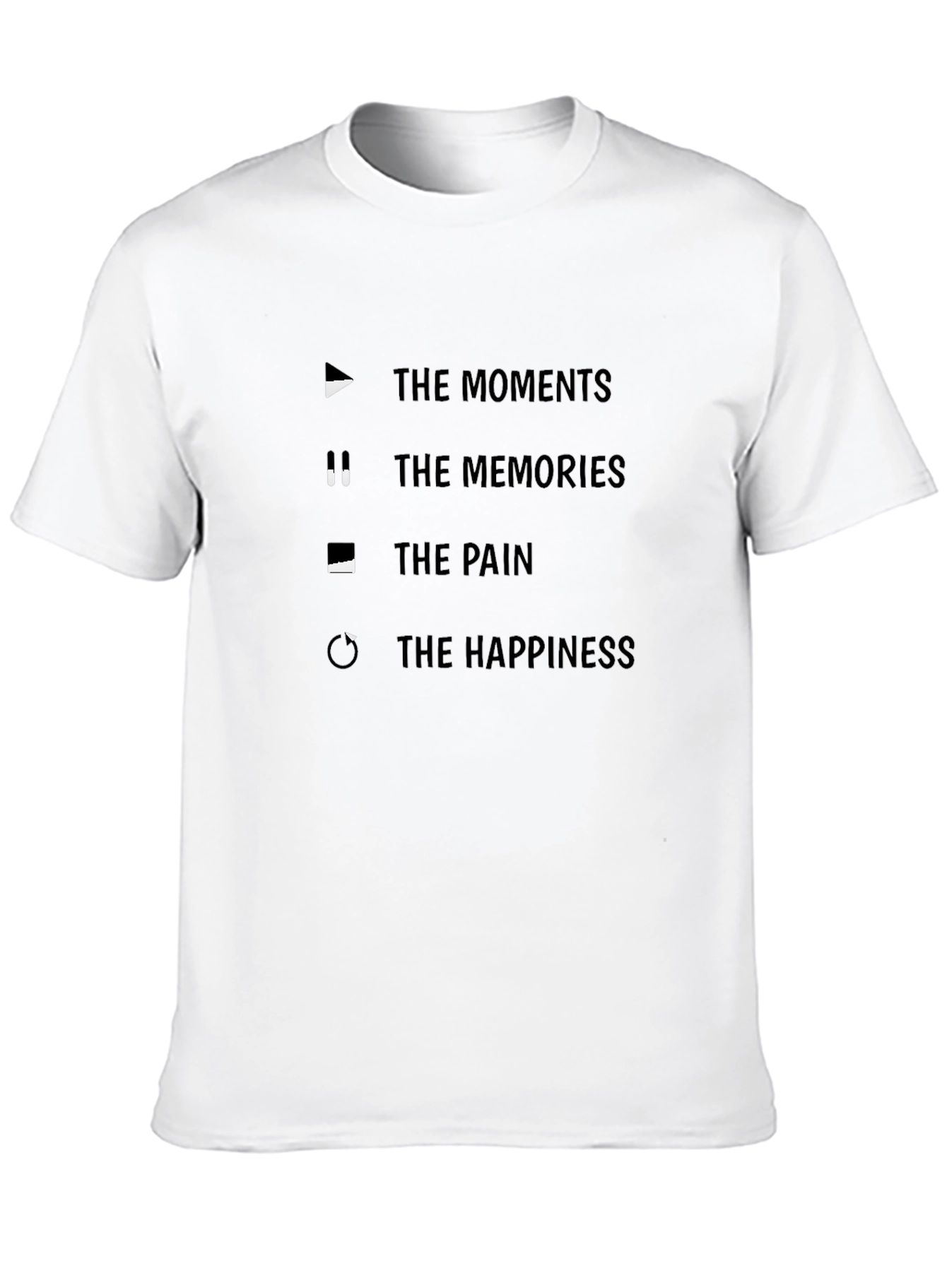 Moments Memories Pain Happiness Graphic T-Shirt