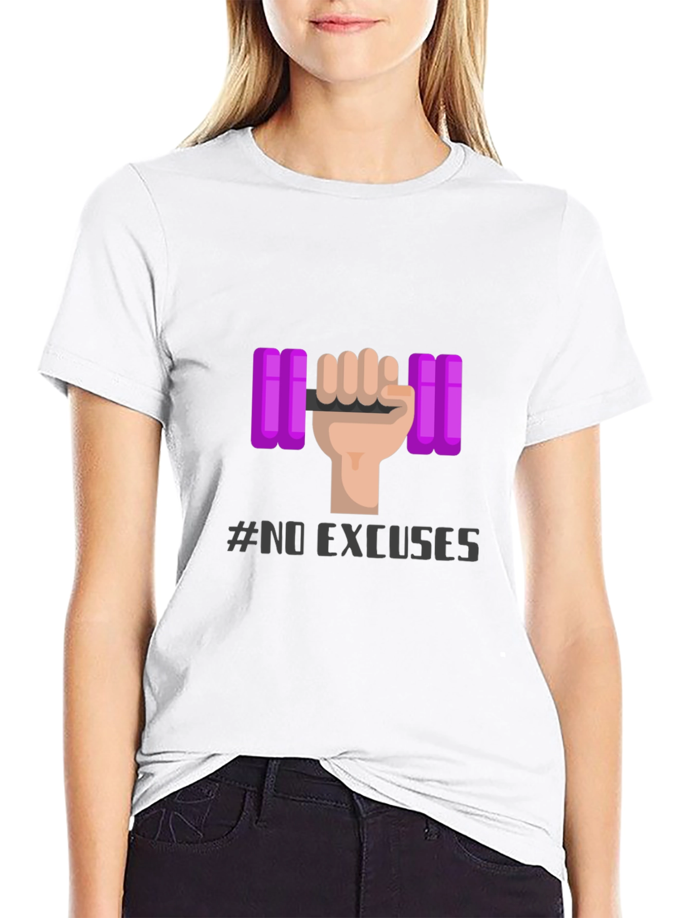 No Excuses Fitness T-Shirt - Gym Motivation Apparel