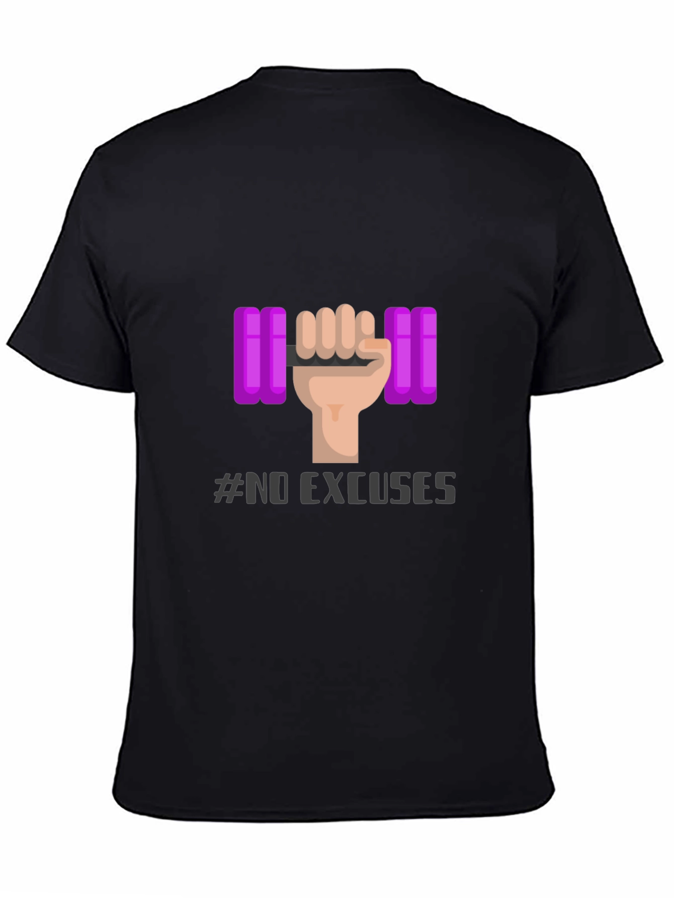 No Excuses Fitness T-Shirt - Gym Motivation Apparel