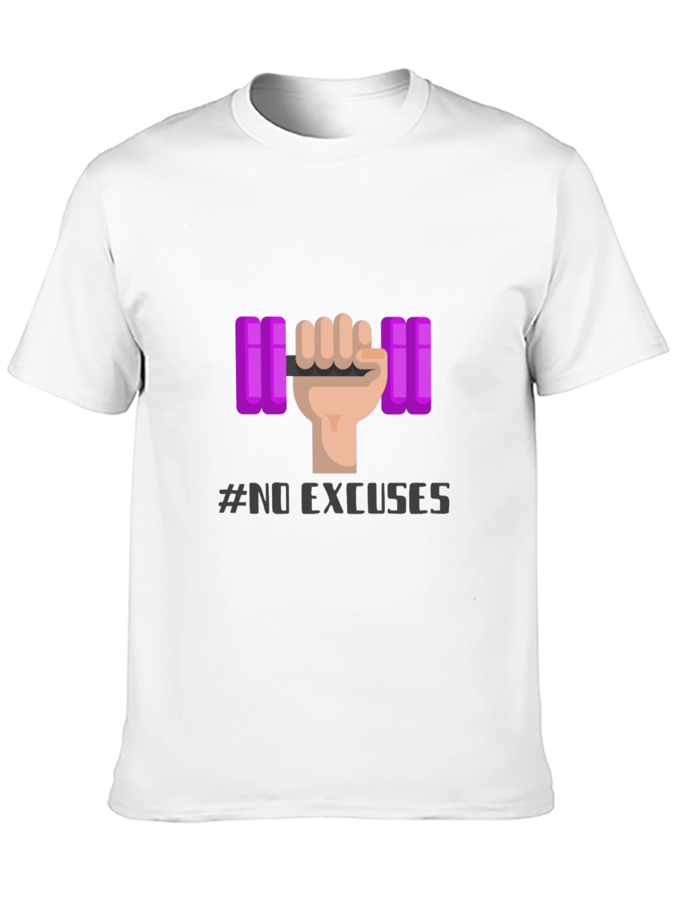 No Excuses Fitness T-Shirt - Gym Motivation Apparel