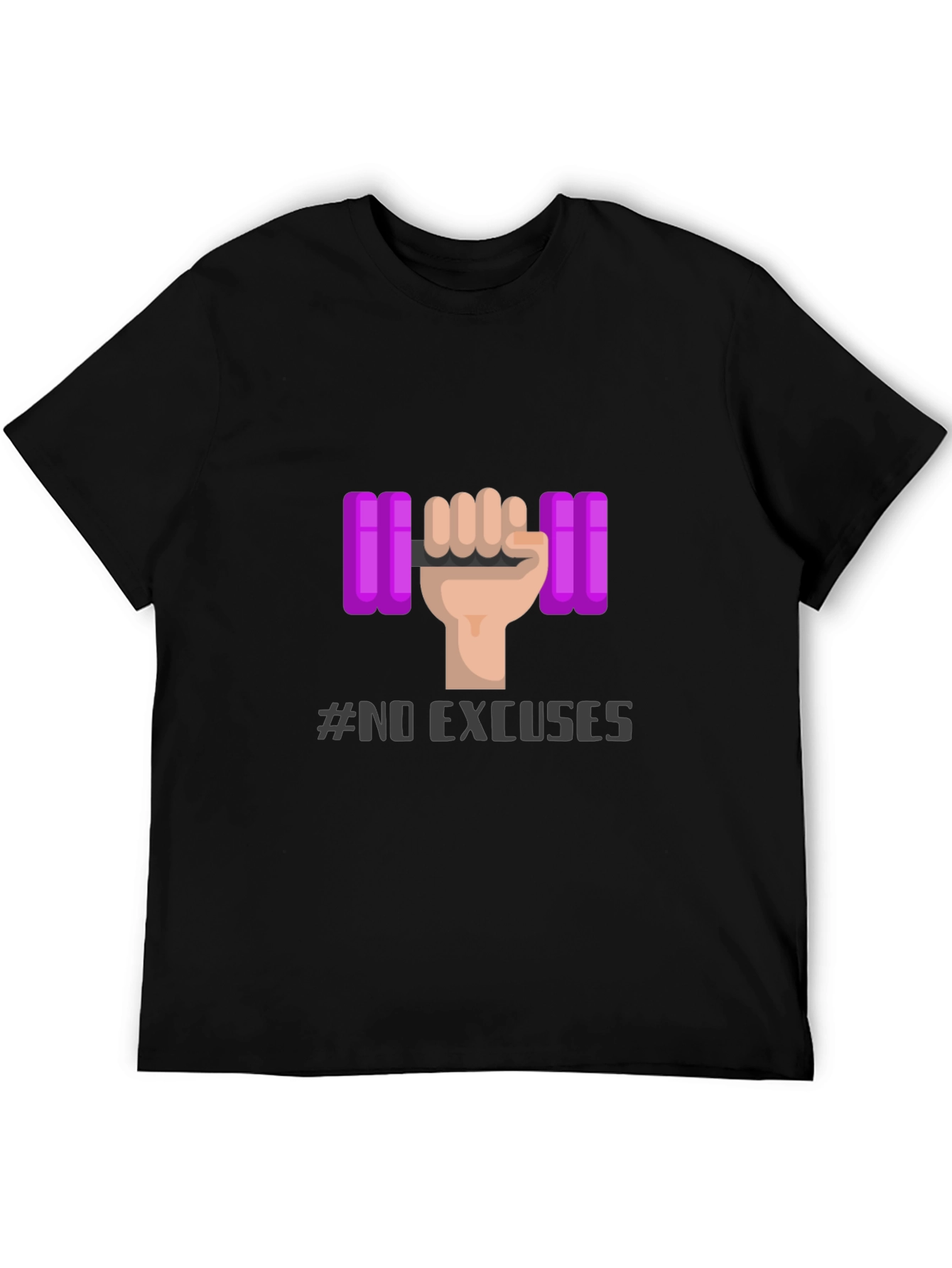 No Excuses Fitness T-Shirt - Gym Motivation Apparel