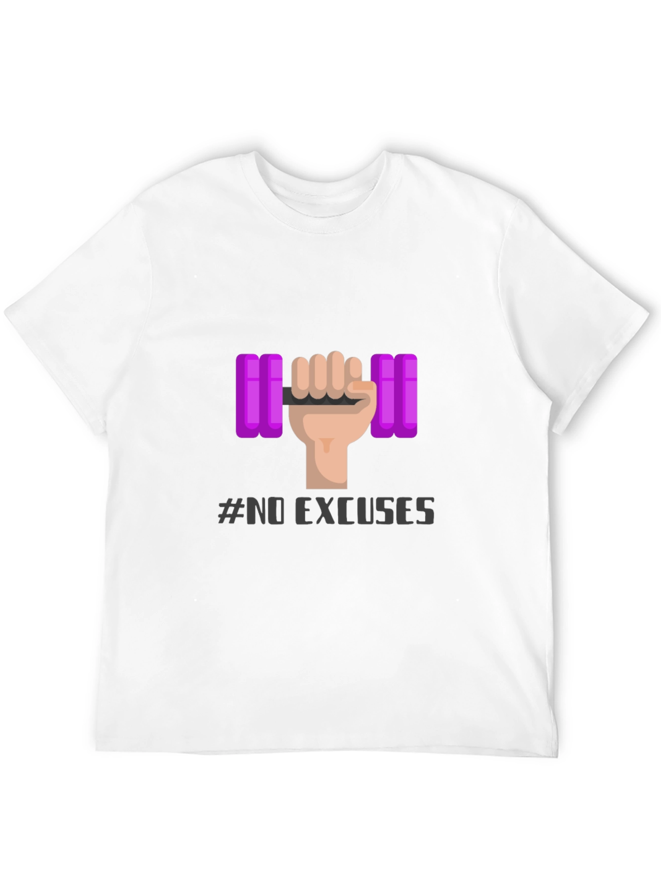 No Excuses Fitness T-Shirt - Gym Motivation Apparel
