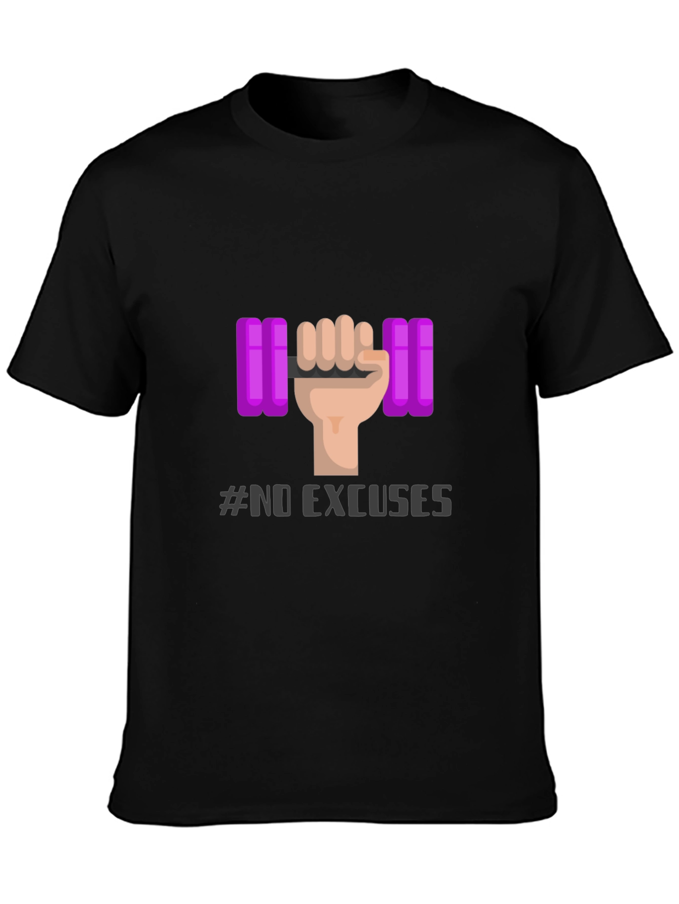 No Excuses Fitness T-Shirt - Gym Motivation Apparel