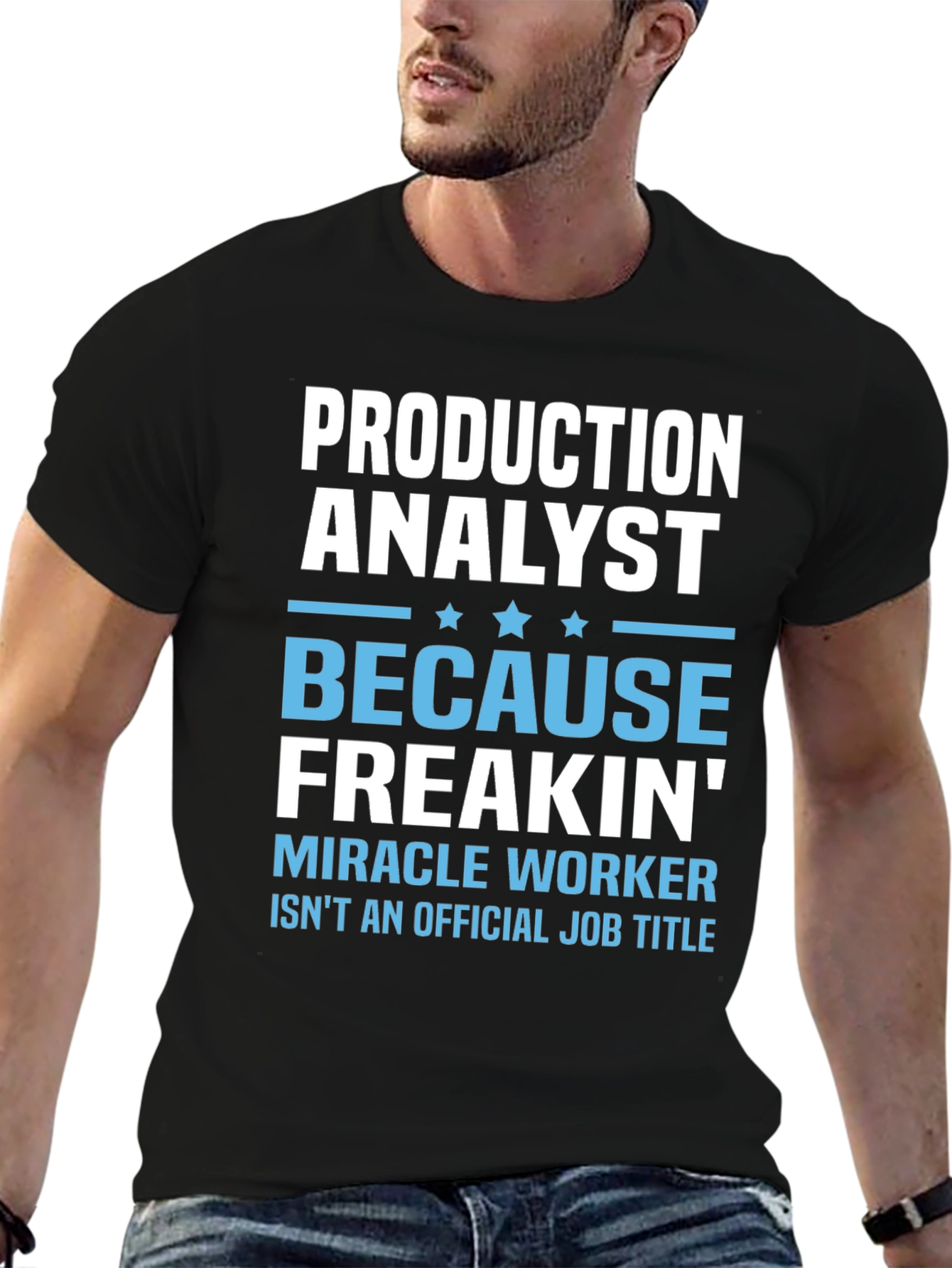 Production Analyst Funny Job Title T-Shirt