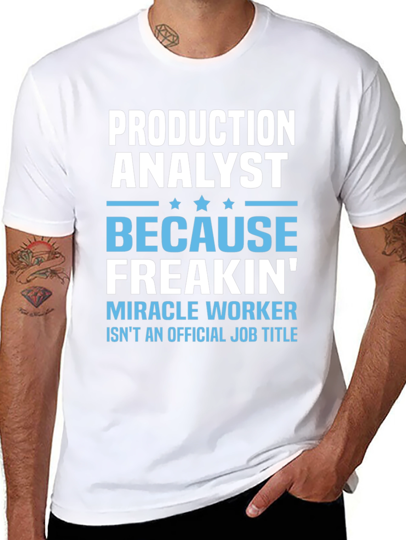 Production Analyst Funny Job Title T-Shirt