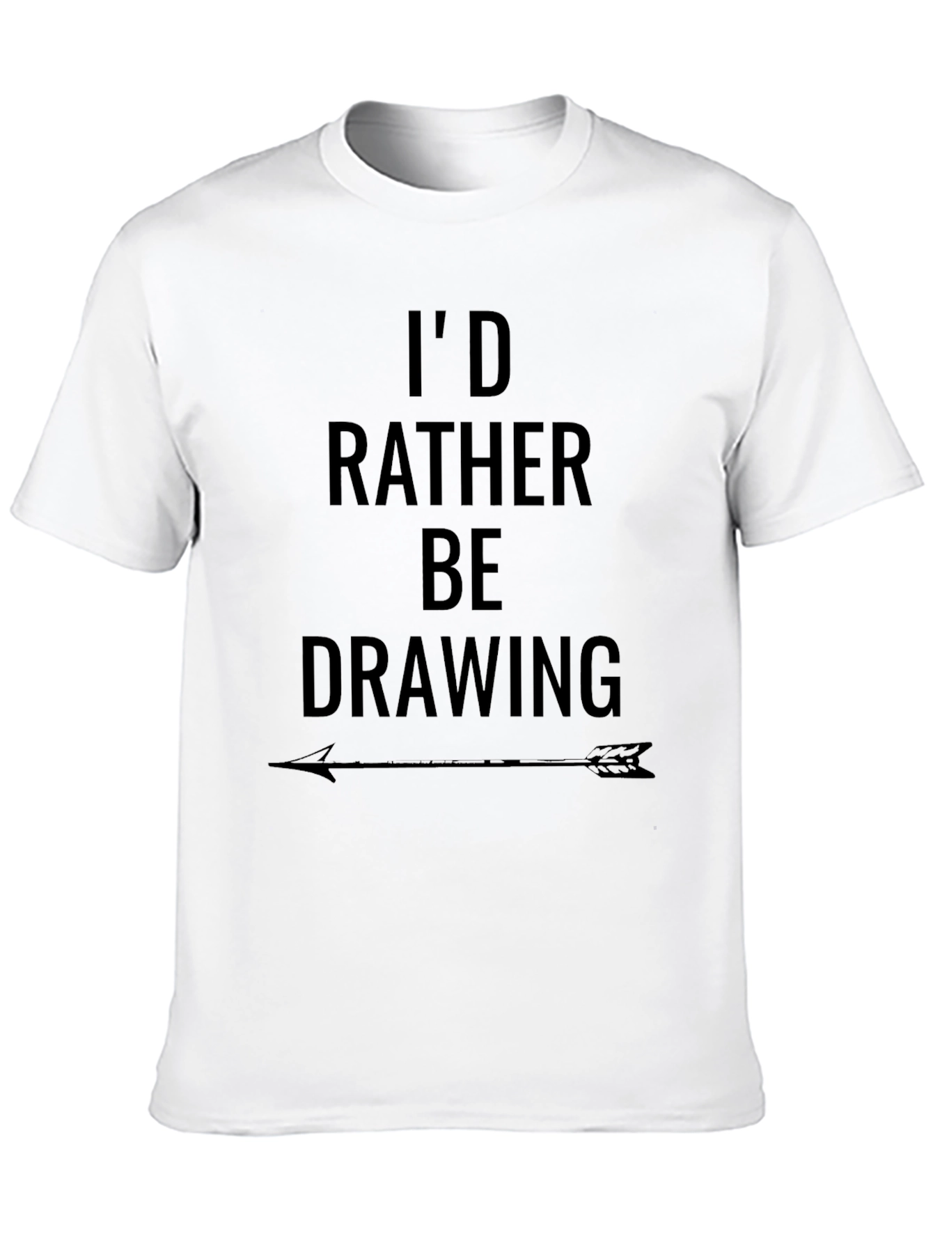 Id Rather Be Drawing T-Shirt - Graphic Tee