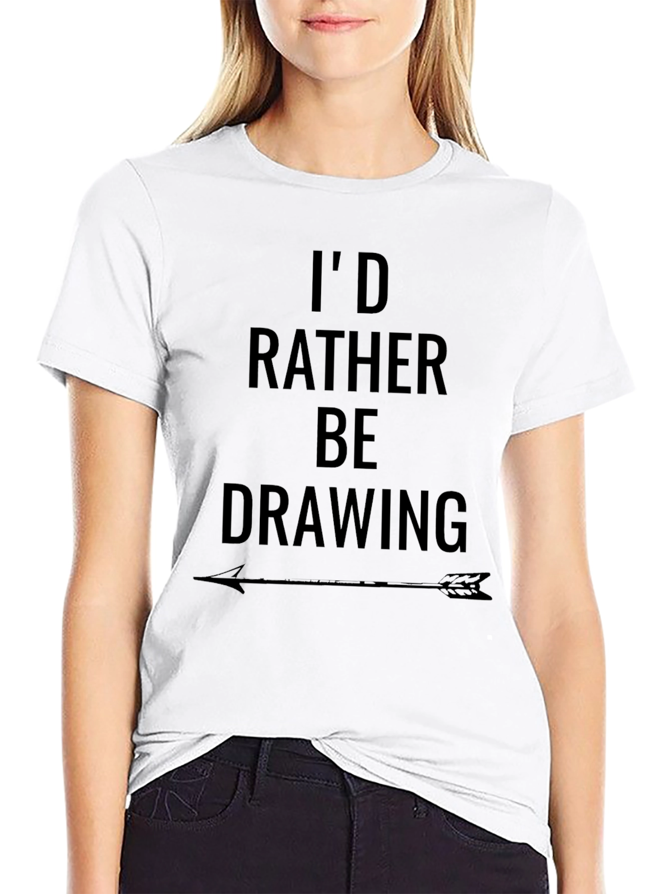 Id Rather Be Drawing T-Shirt - Graphic Tee