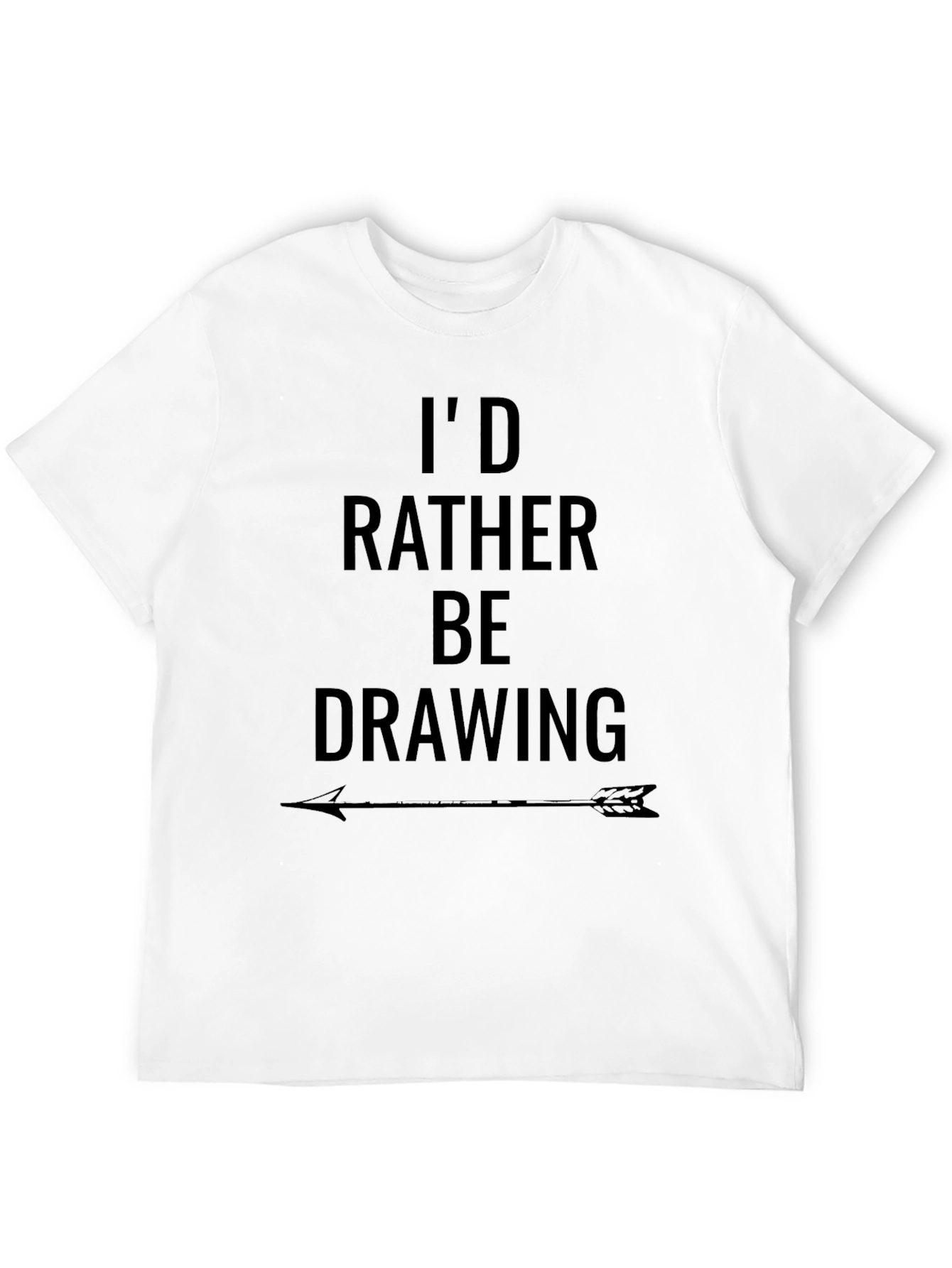 Id Rather Be Drawing T-Shirt - Graphic Tee