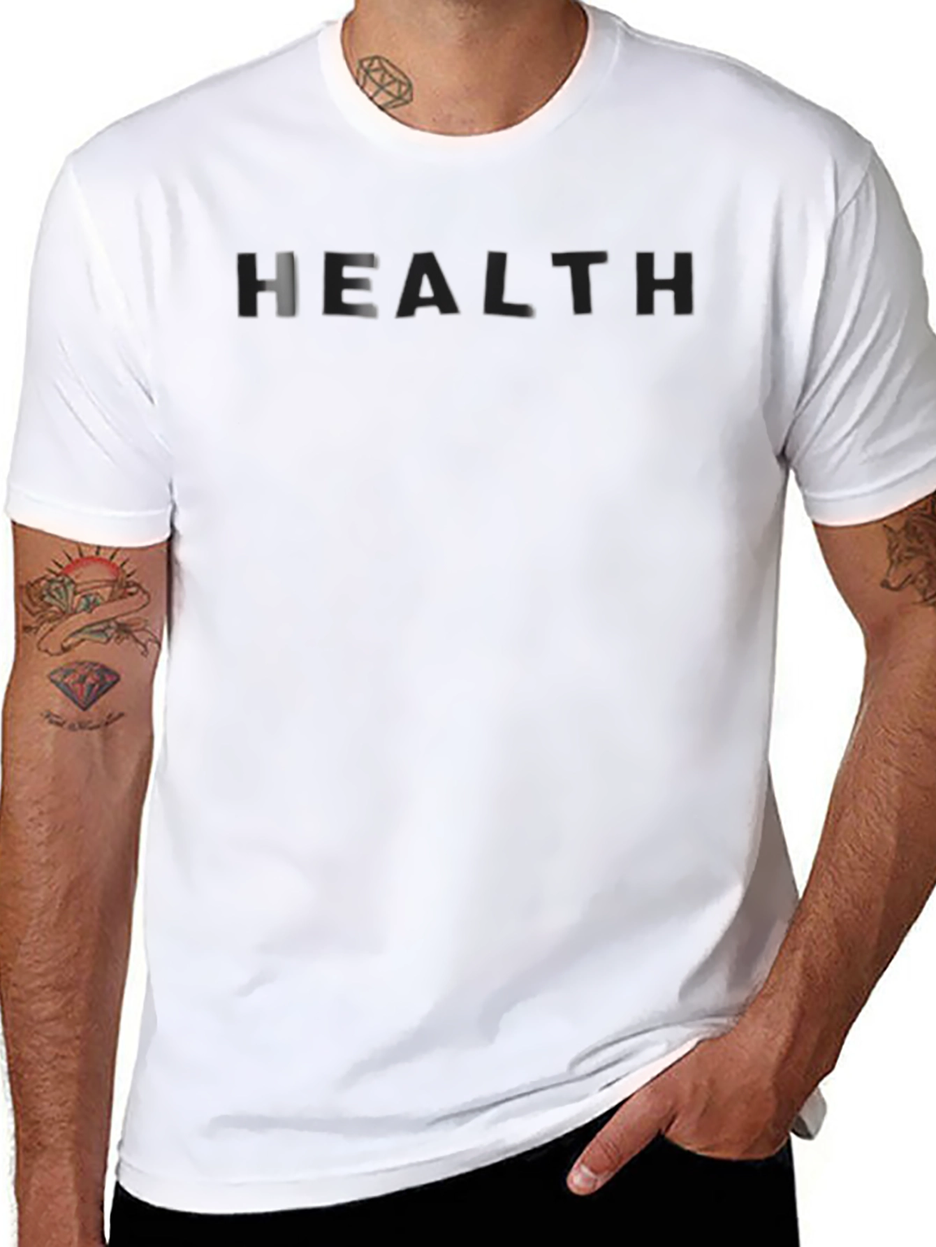 HEALTH Graphic Black T-Shirt