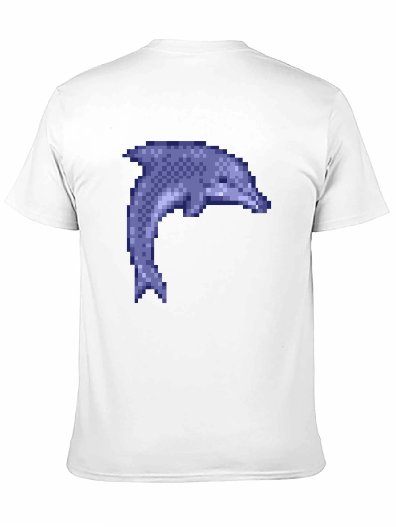 Pixel Dolphin Black T-Shirt