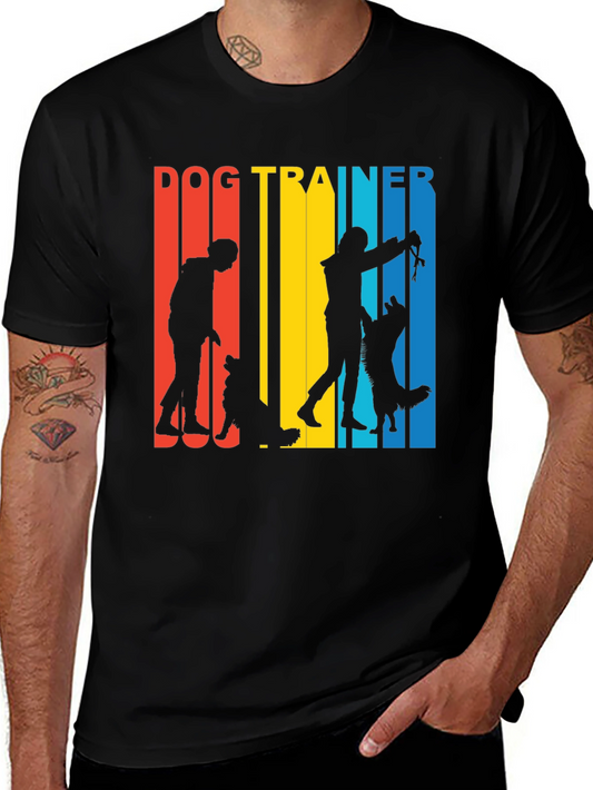 Dog Trainer Retro T-Shirt - Training Dogs Tee