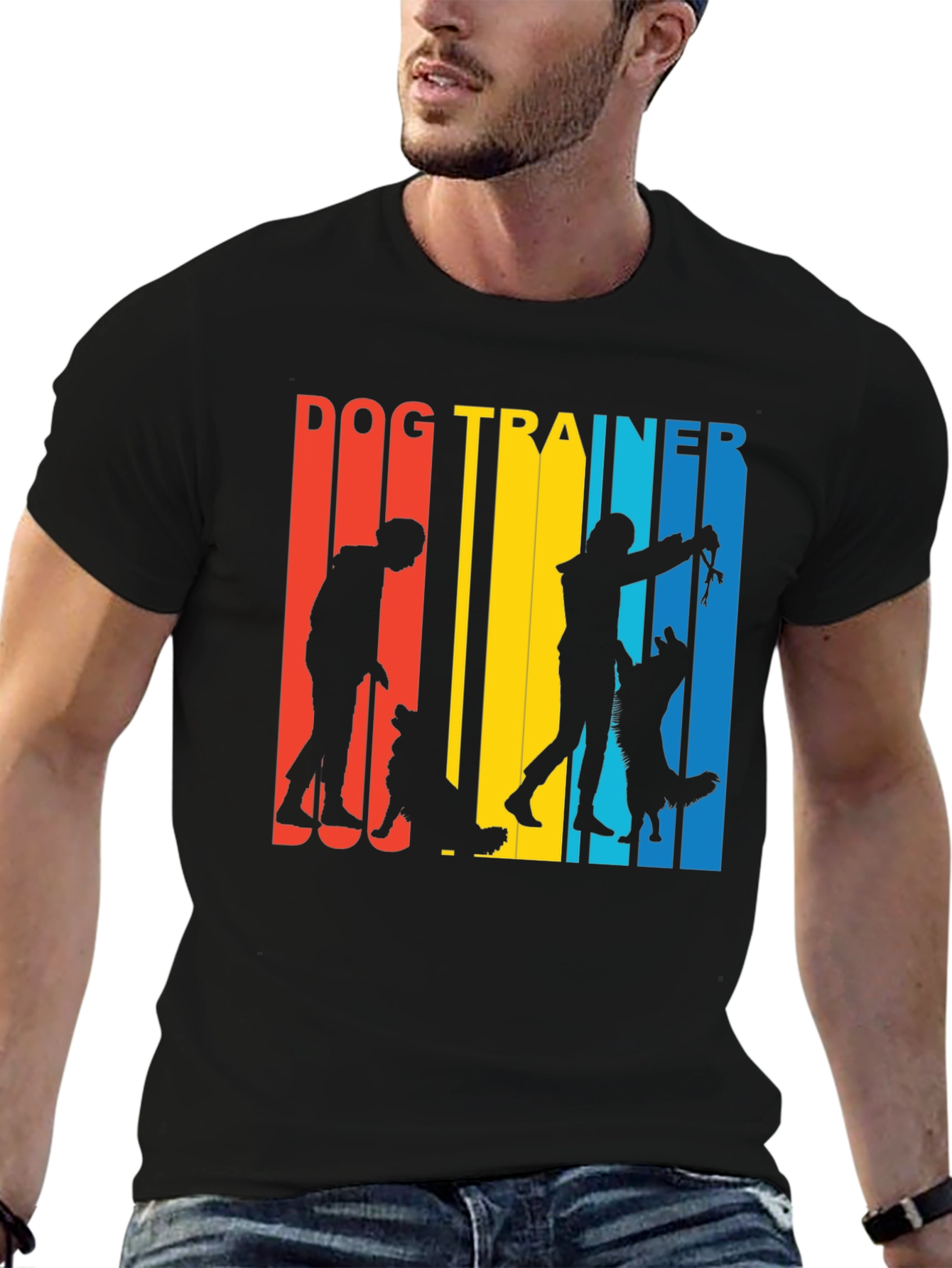 Dog Trainer Retro T-Shirt - Training Dogs Tee