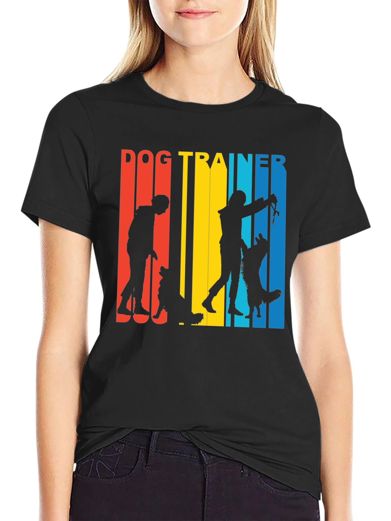 Dog Trainer Retro T-Shirt - Training Dogs Tee