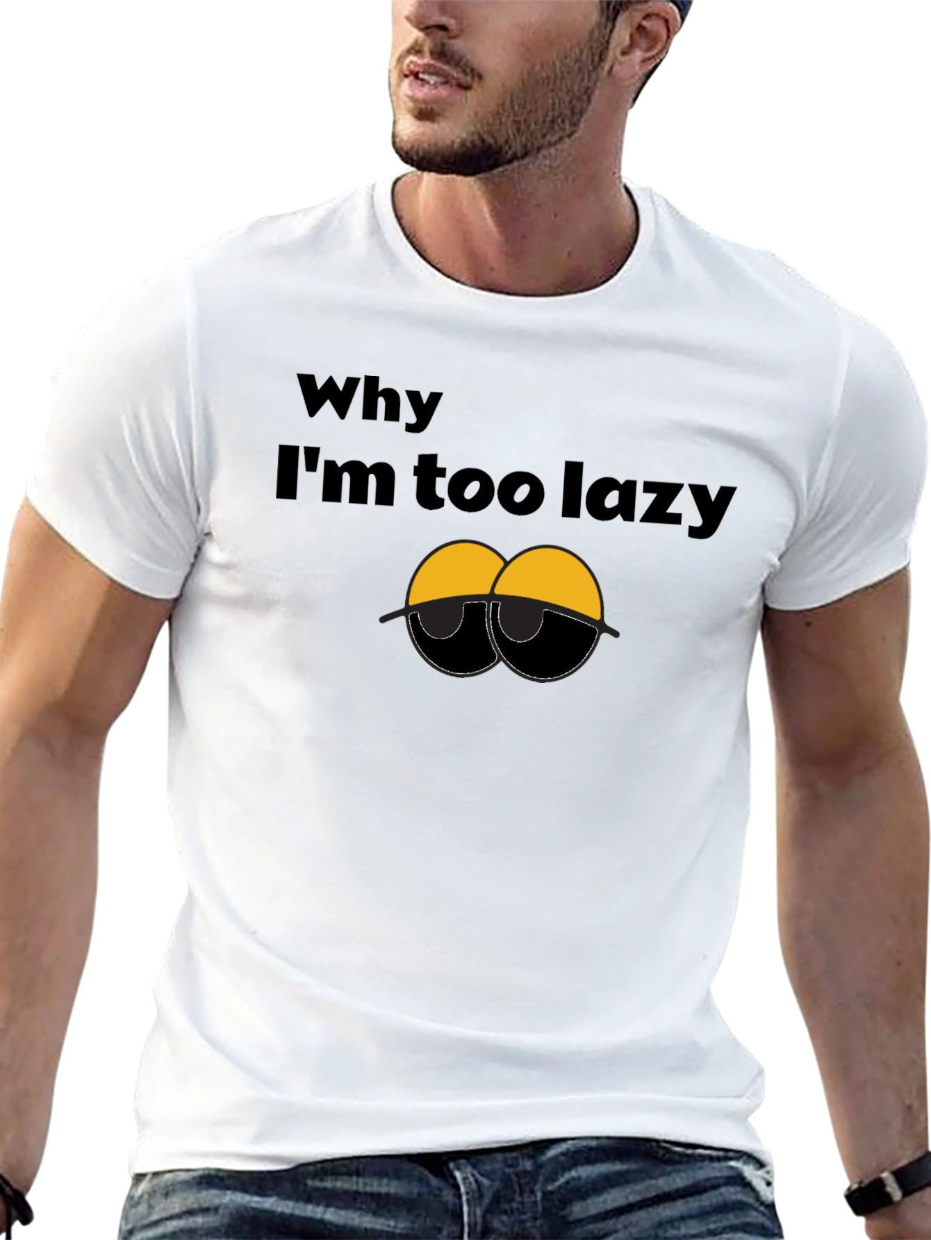 Lazy Eyes T-Shirt - Funny Graphic Tee