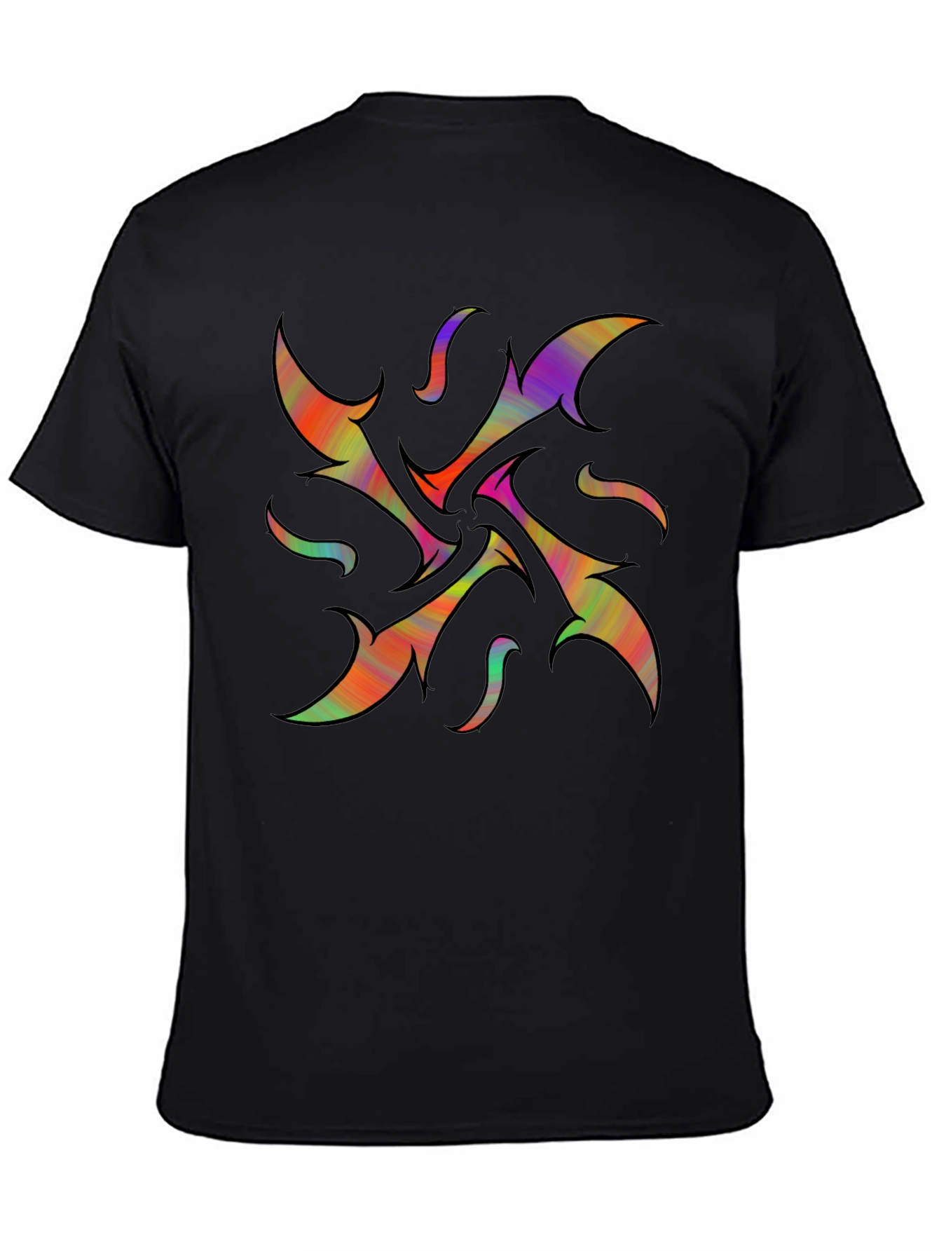 Abstract Psychedelic Black T-Shirt