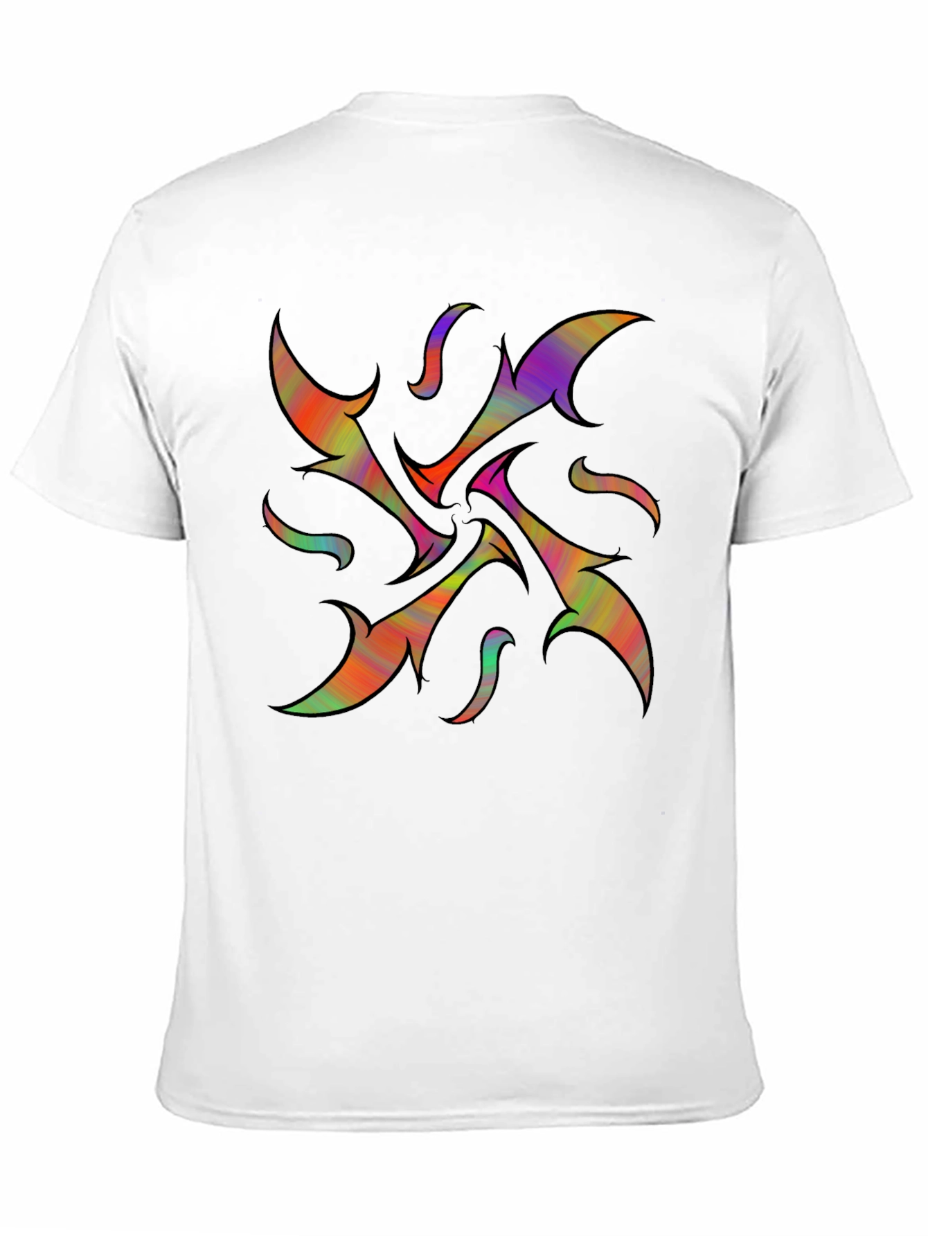 Abstract Psychedelic Black T-Shirt
