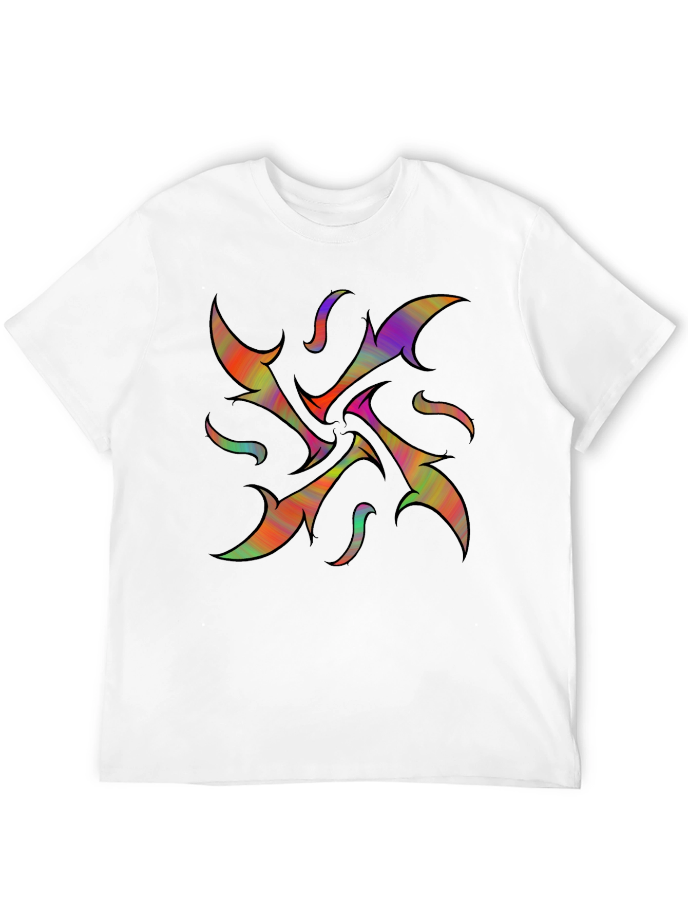 Abstract Psychedelic Black T-Shirt