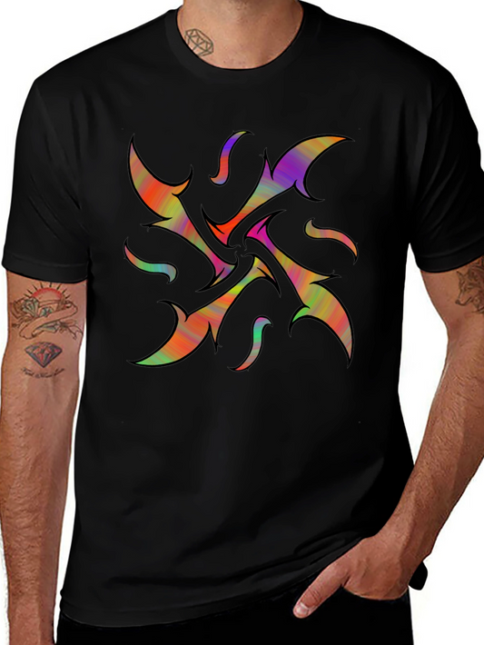 Abstract Psychedelic Black T-Shirt