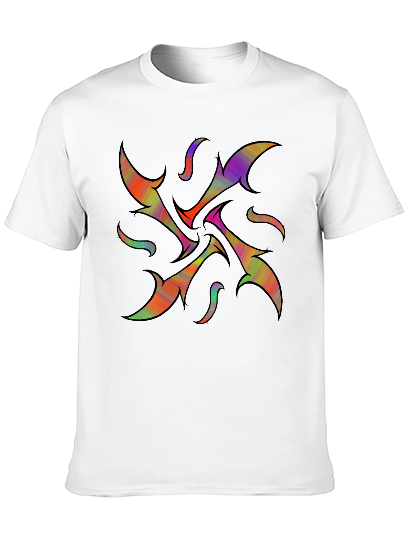 Abstract Psychedelic Black T-Shirt