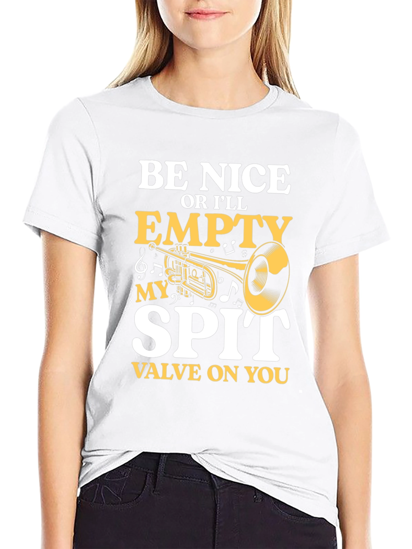 Be Nice Trumpet Player Funny T-Shirt