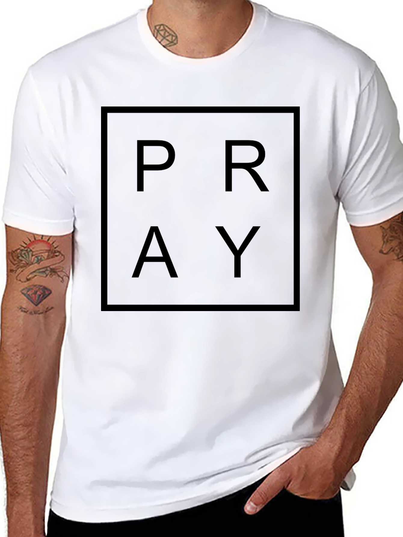 Pray Graphic T-Shirt - Soft Cotton Blend