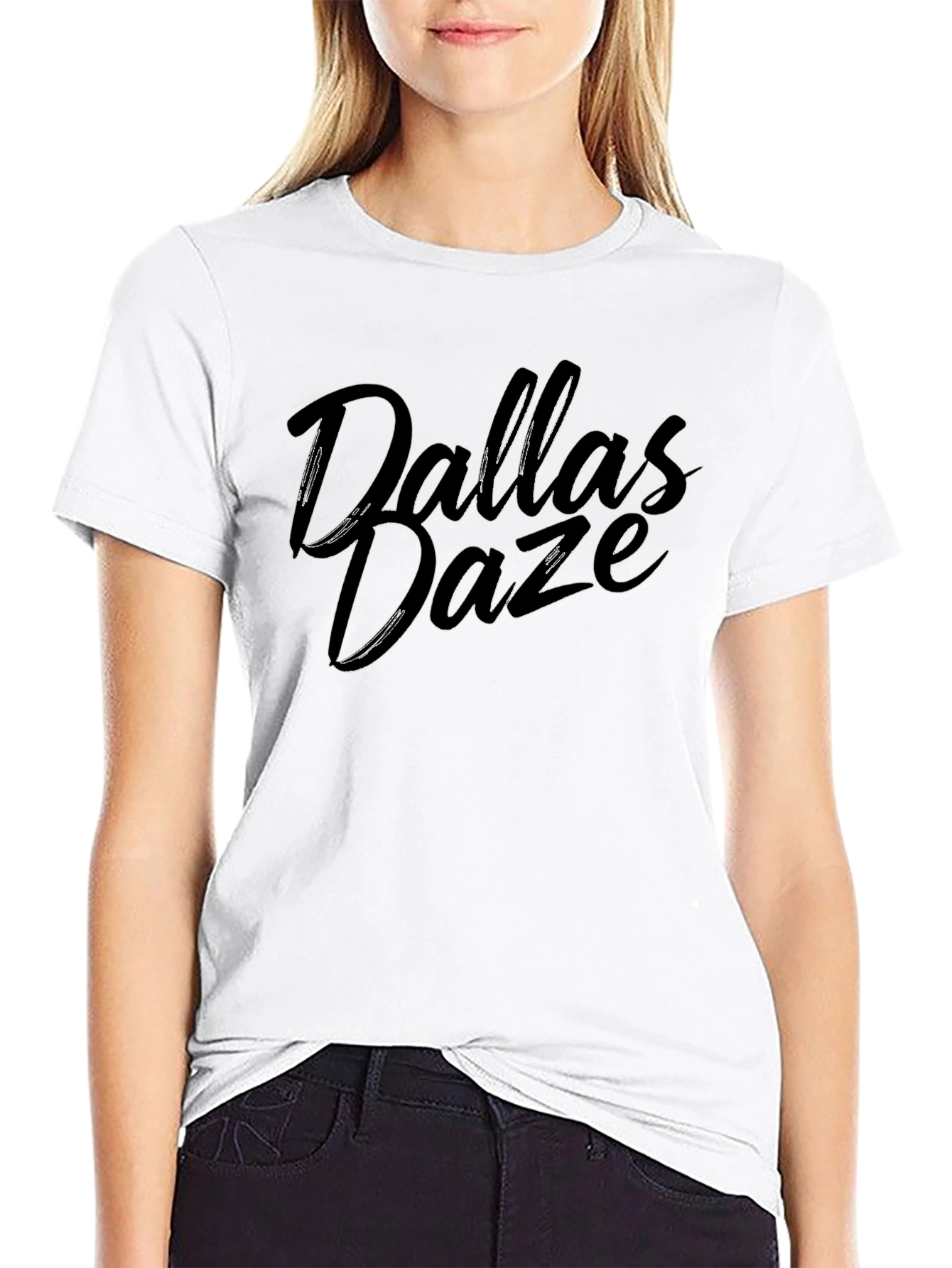 Dallas Daze Black Graphic Tee - Casual Style