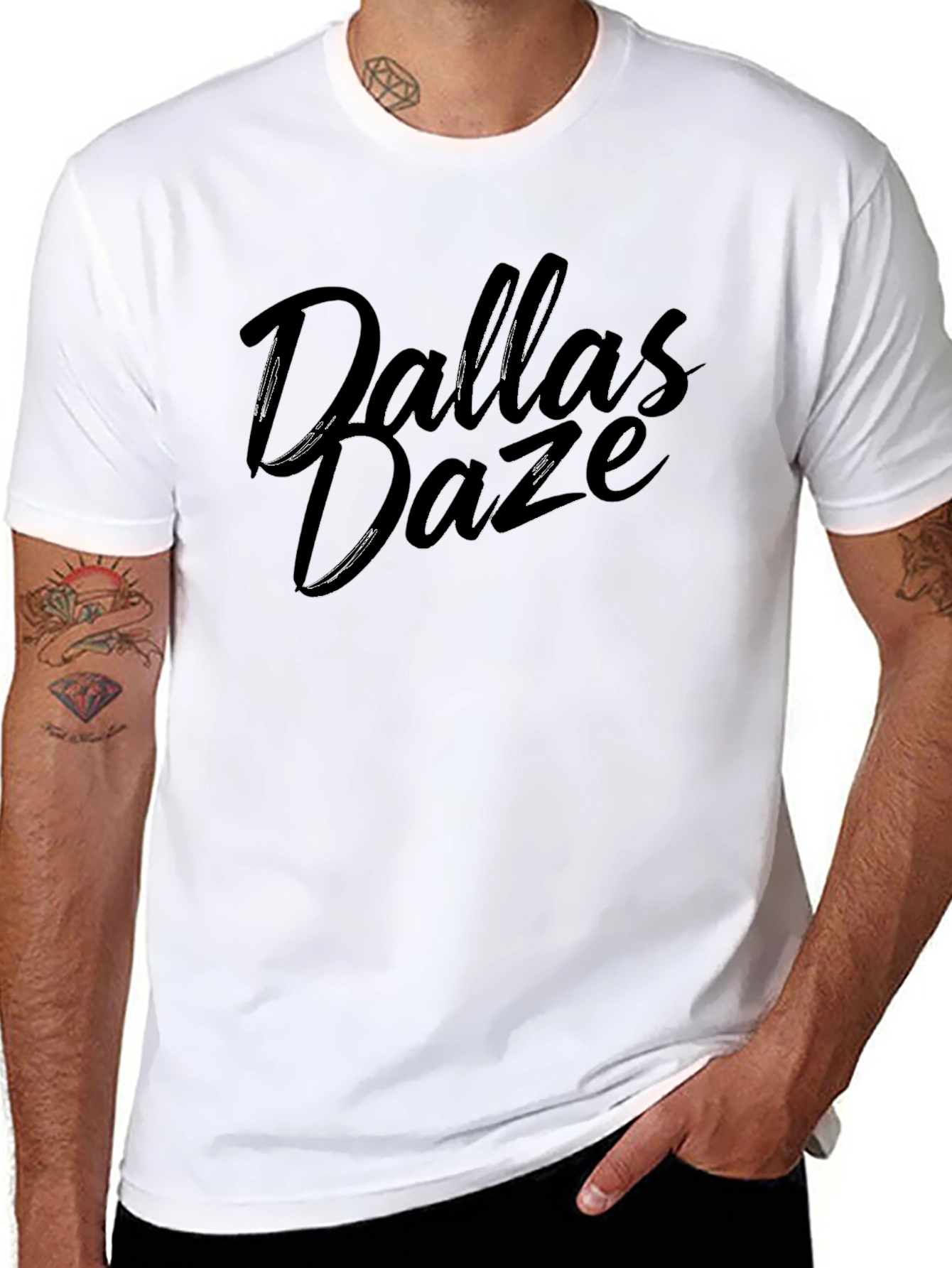 Dallas Daze Black Graphic Tee - Casual Style