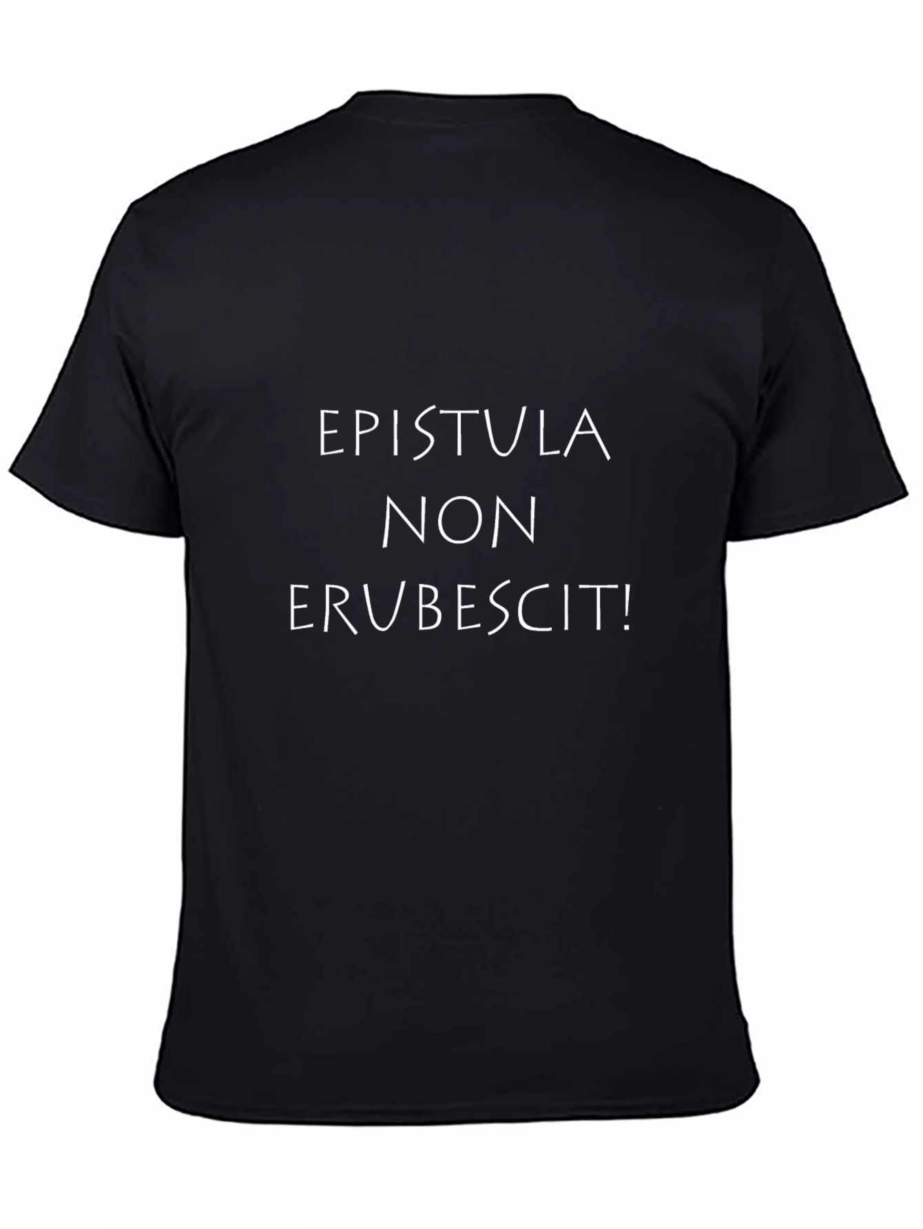 Epistula Non Erubescit Latin T-Shirt - Classic Black