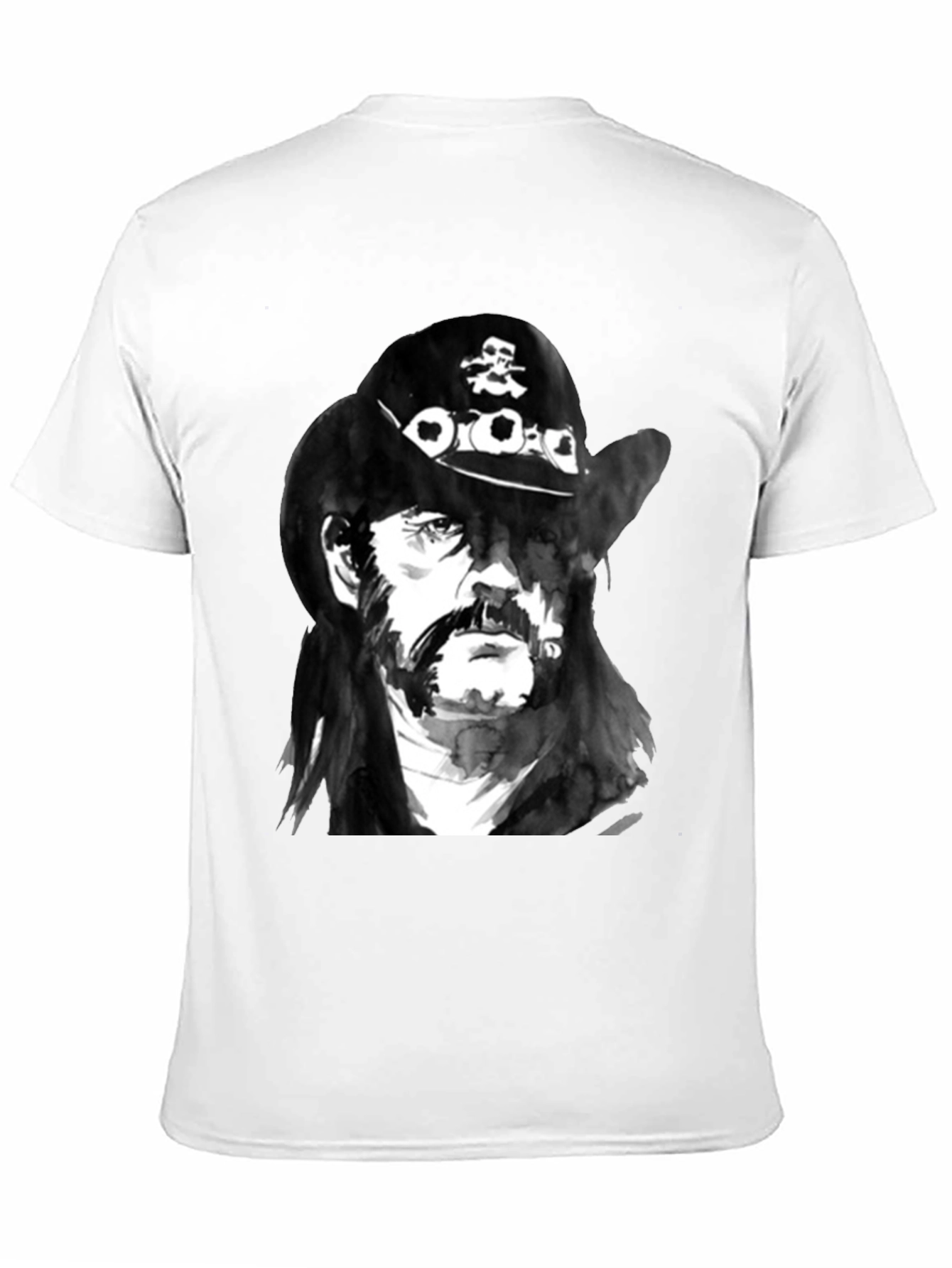 Lemmy Kilmister Graphic Print Black T-Shirt