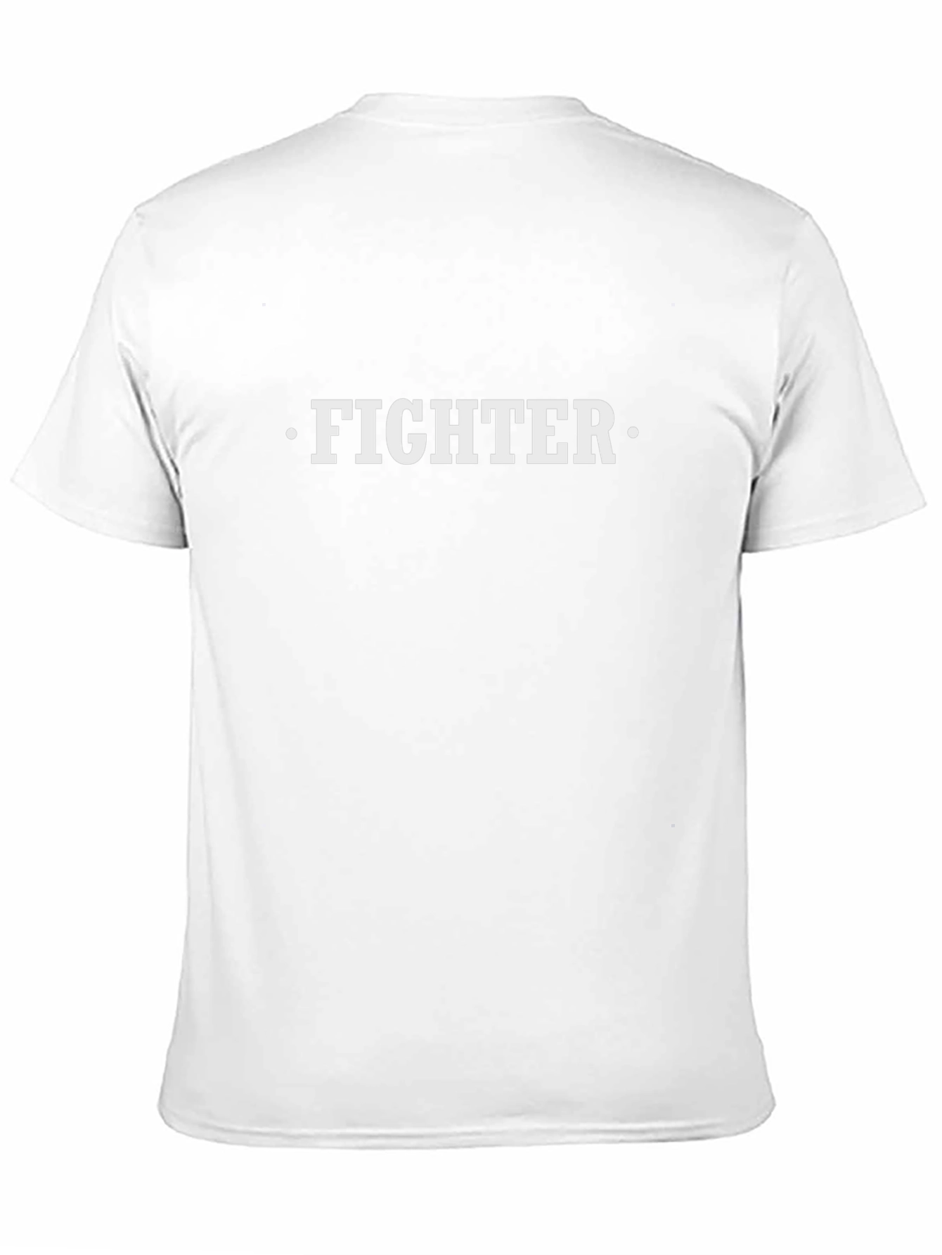 Fighter Graphic Tee - Black Cotton T-Shirt