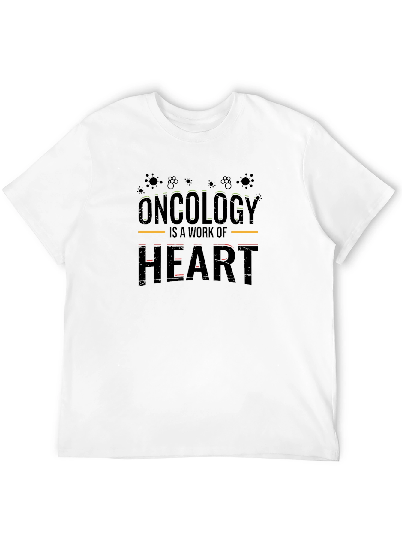 Oncology Is A Work of Heart Black T-Shirt